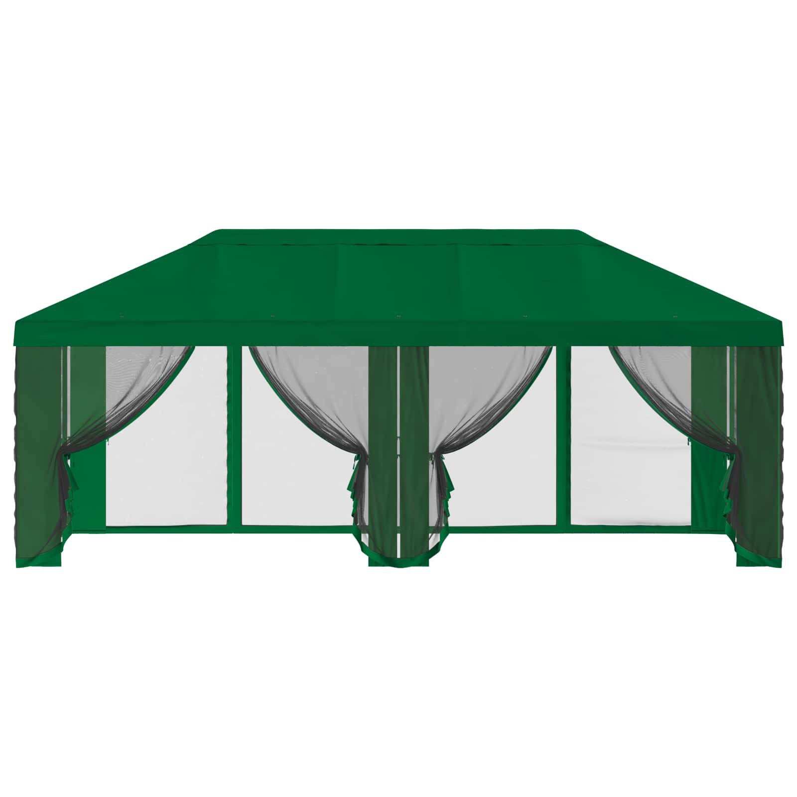 Gazebo Hoes met Zijwanden Groen 600,5 x 300,5 cm Polyester is nu te koop bij PeponiXL, paradijselijk wonen!