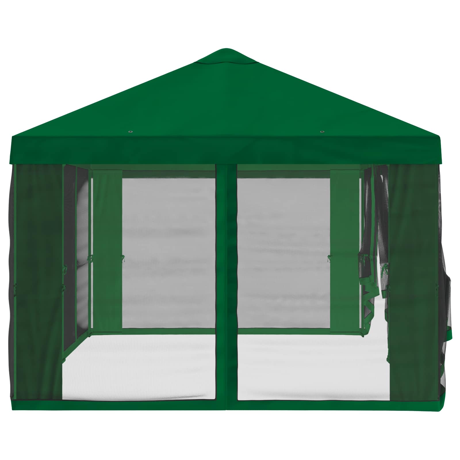 Gazebo Hoes met Zijwanden Groen 600,5 x 300,5 cm Polyester is nu te koop bij PeponiXL, paradijselijk wonen!
