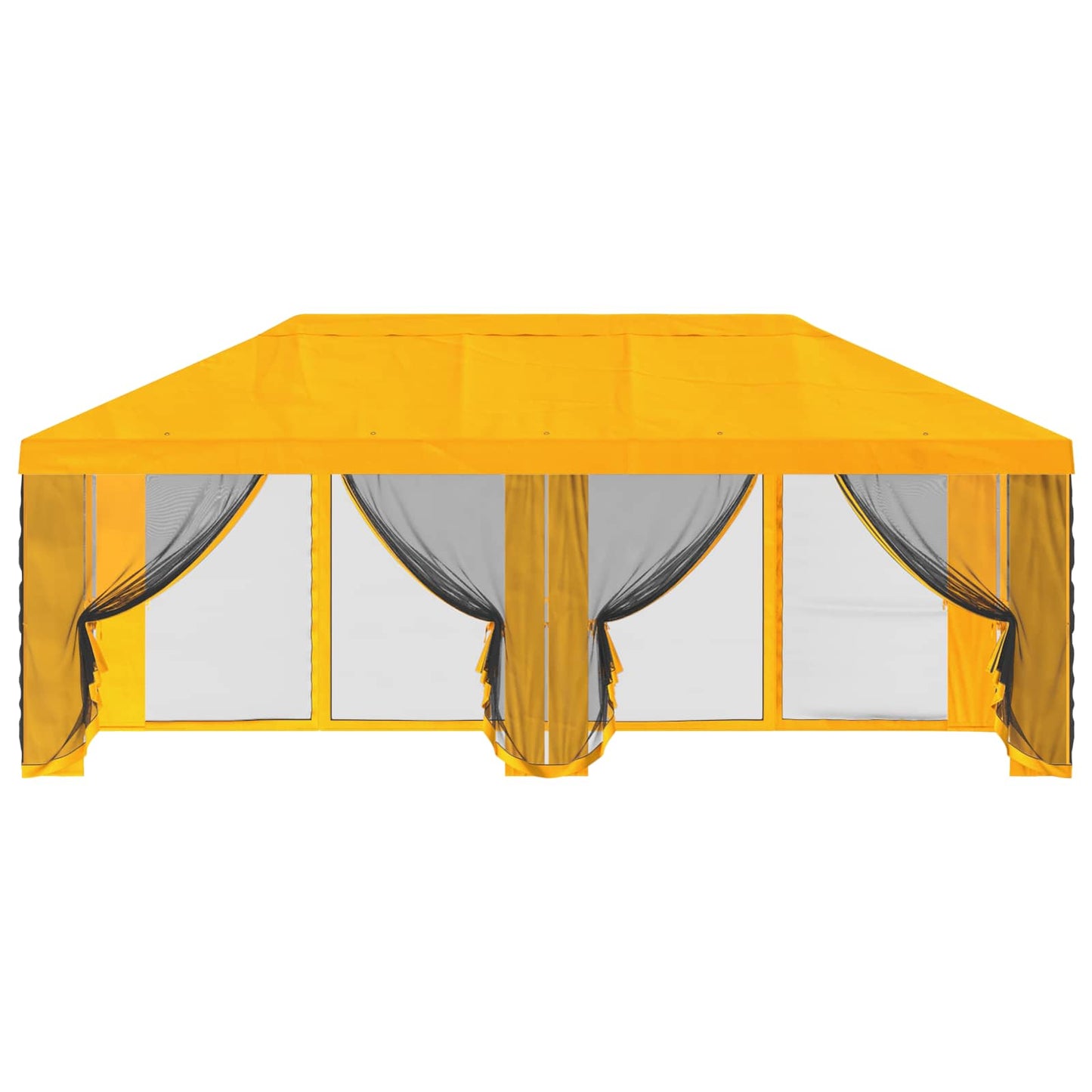 Gazebo Hoes met Zijwanden Geel 600,5 x 300,5 cm Polyester is nu te koop bij PeponiXL, paradijselijk wonen!