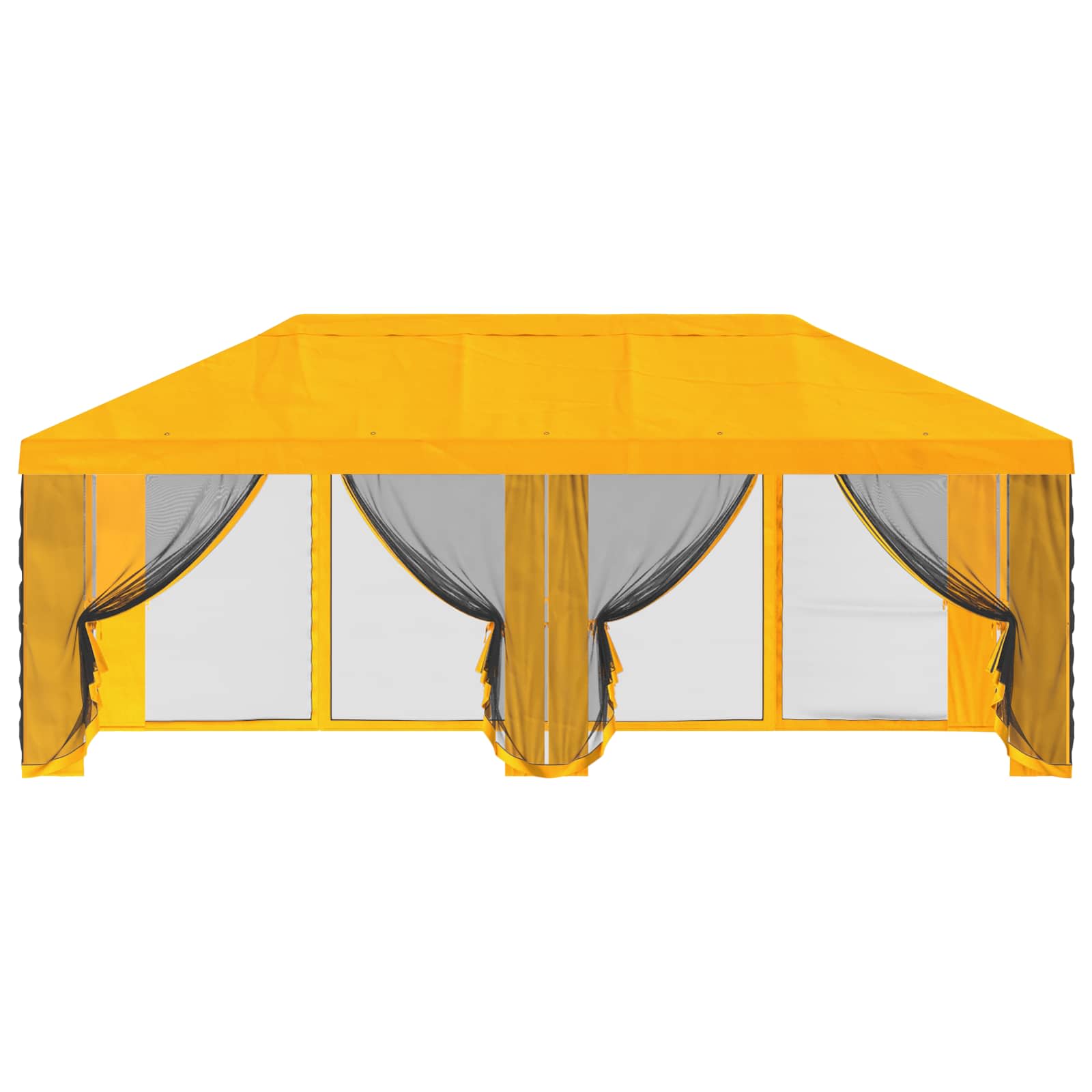Gazebo Hoes met Zijwanden Geel 600,5 x 300,5 cm Polyester is nu te koop bij PeponiXL, paradijselijk wonen!