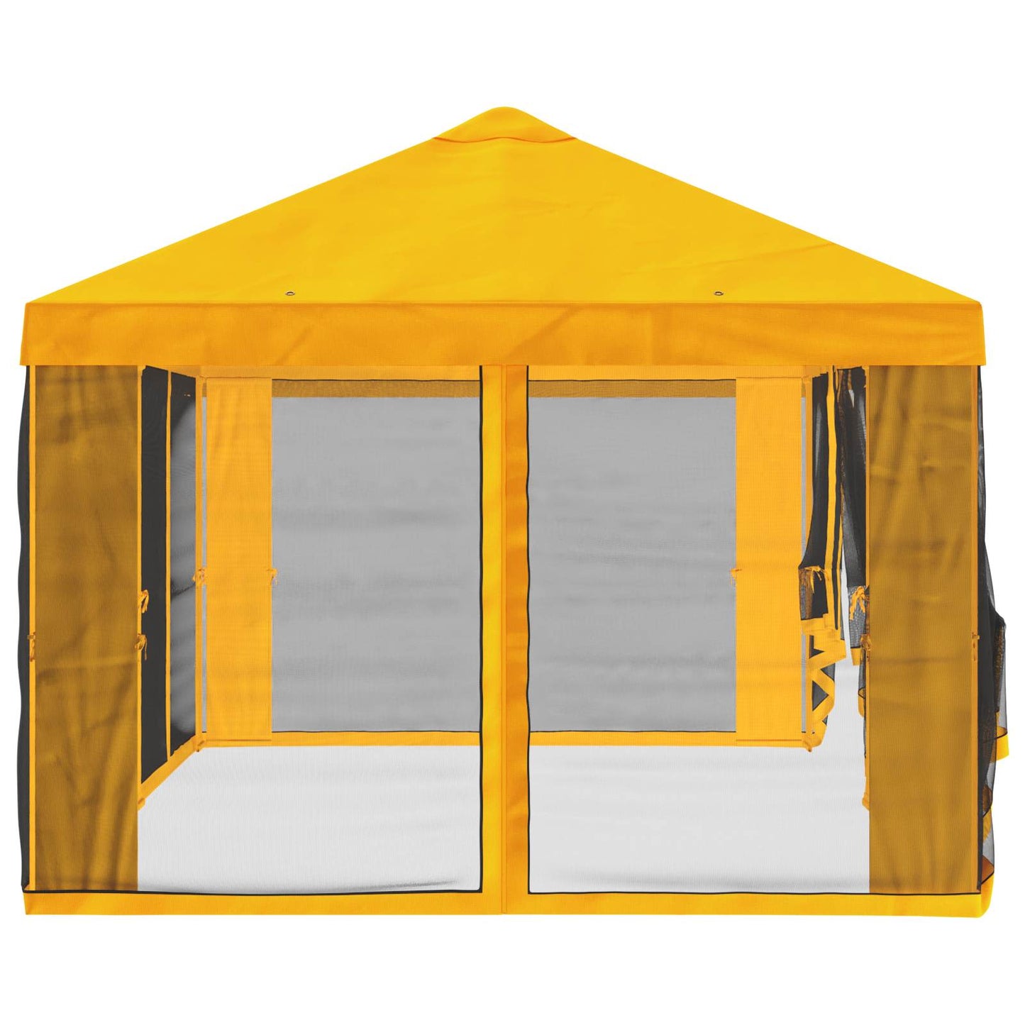 Gazebo Hoes met Zijwanden Geel 600,5 x 300,5 cm Polyester is nu te koop bij PeponiXL, paradijselijk wonen!
