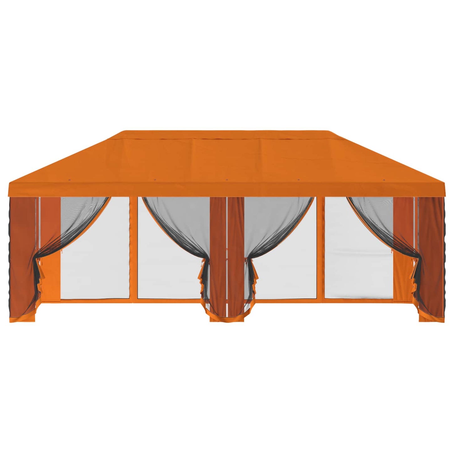 Gazebo Hoes met Zijwanden Oranje 600,5 x 300,5 cm Polyester is nu te koop bij PeponiXL, paradijselijk wonen!