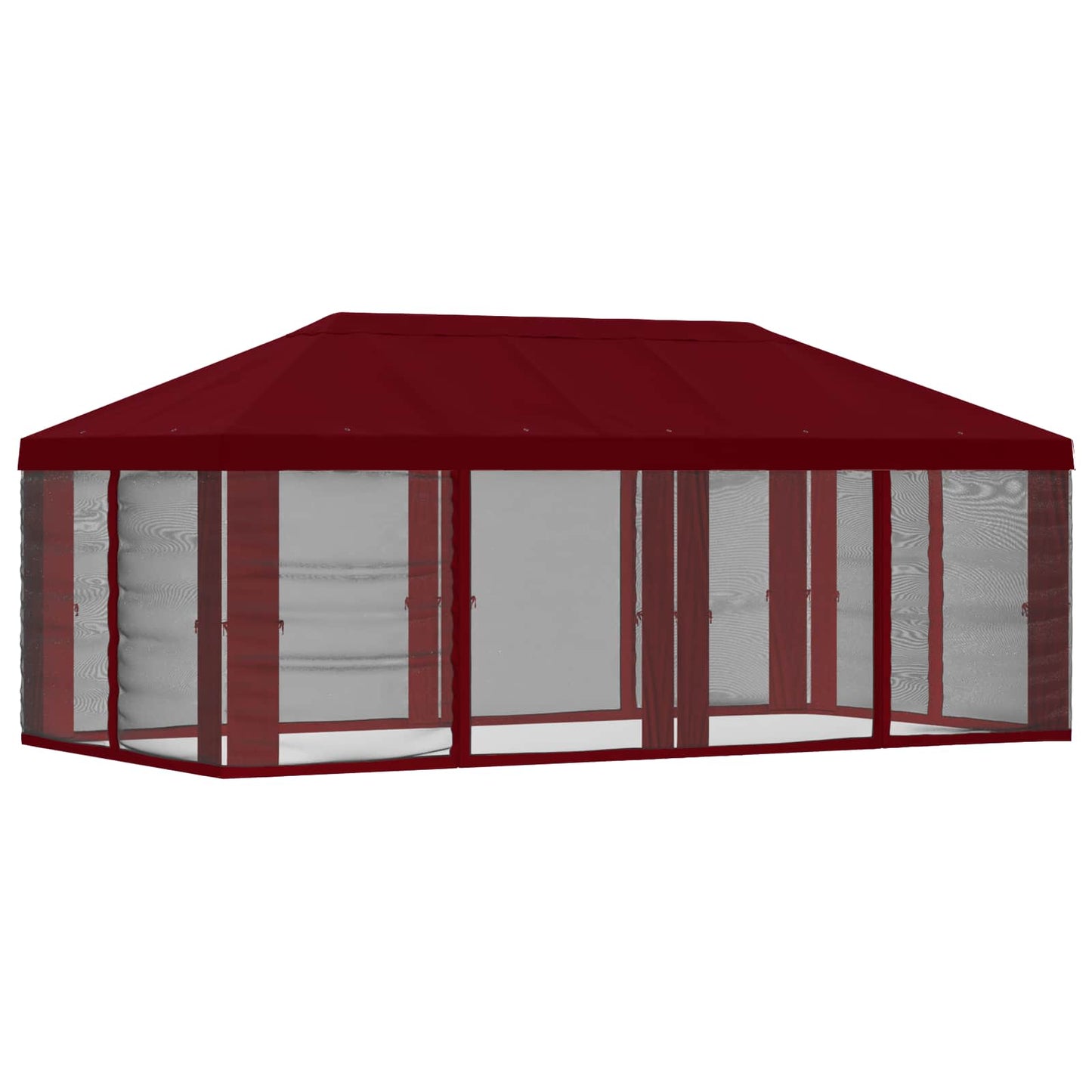 Gazebo Hoes met Zijwanden Bordeauxrood 600,5 x 300,5 cm is nu te koop bij PeponiXL, paradijselijk wonen!