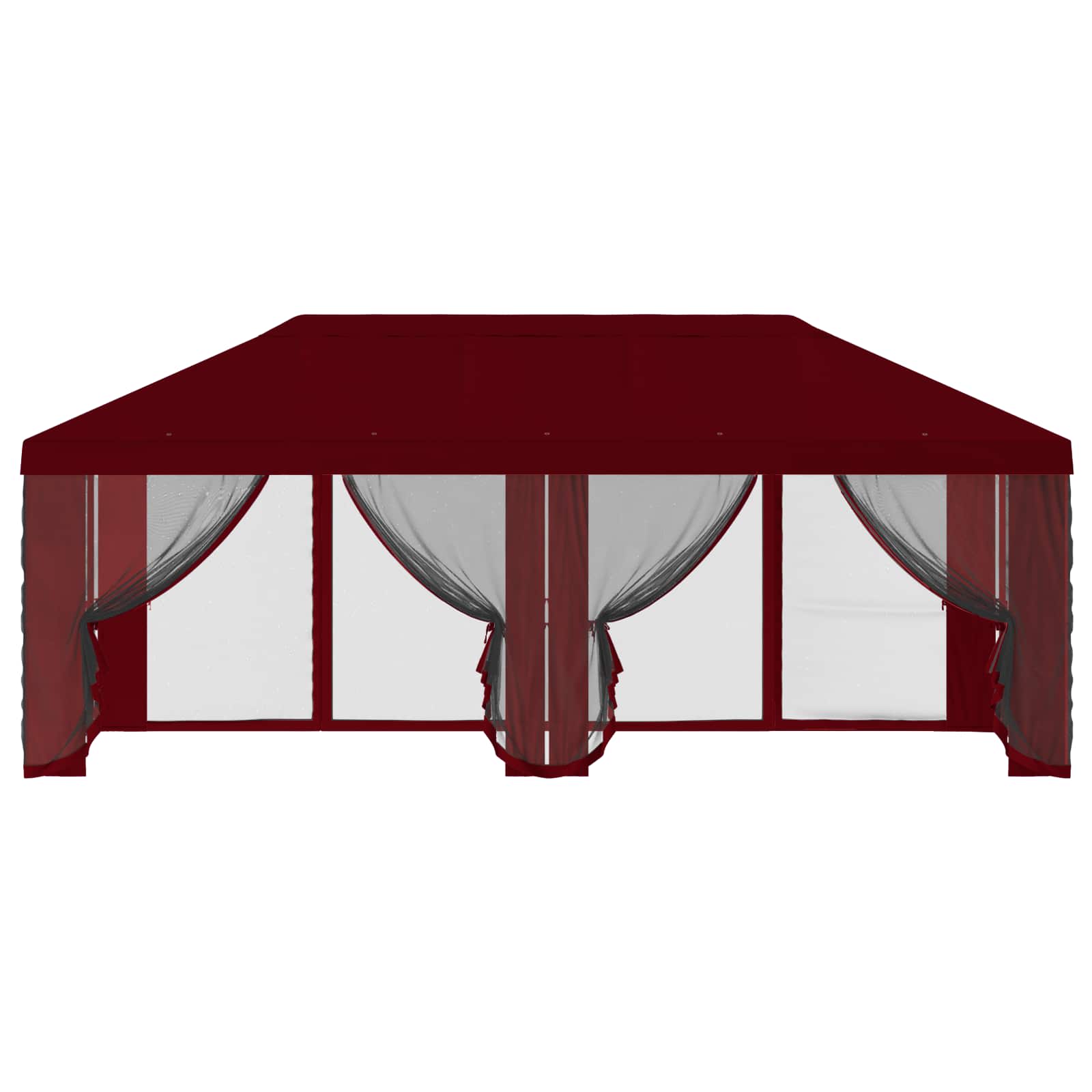 Gazebo Hoes met Zijwanden Bordeauxrood 600,5 x 300,5 cm is nu te koop bij PeponiXL, paradijselijk wonen!