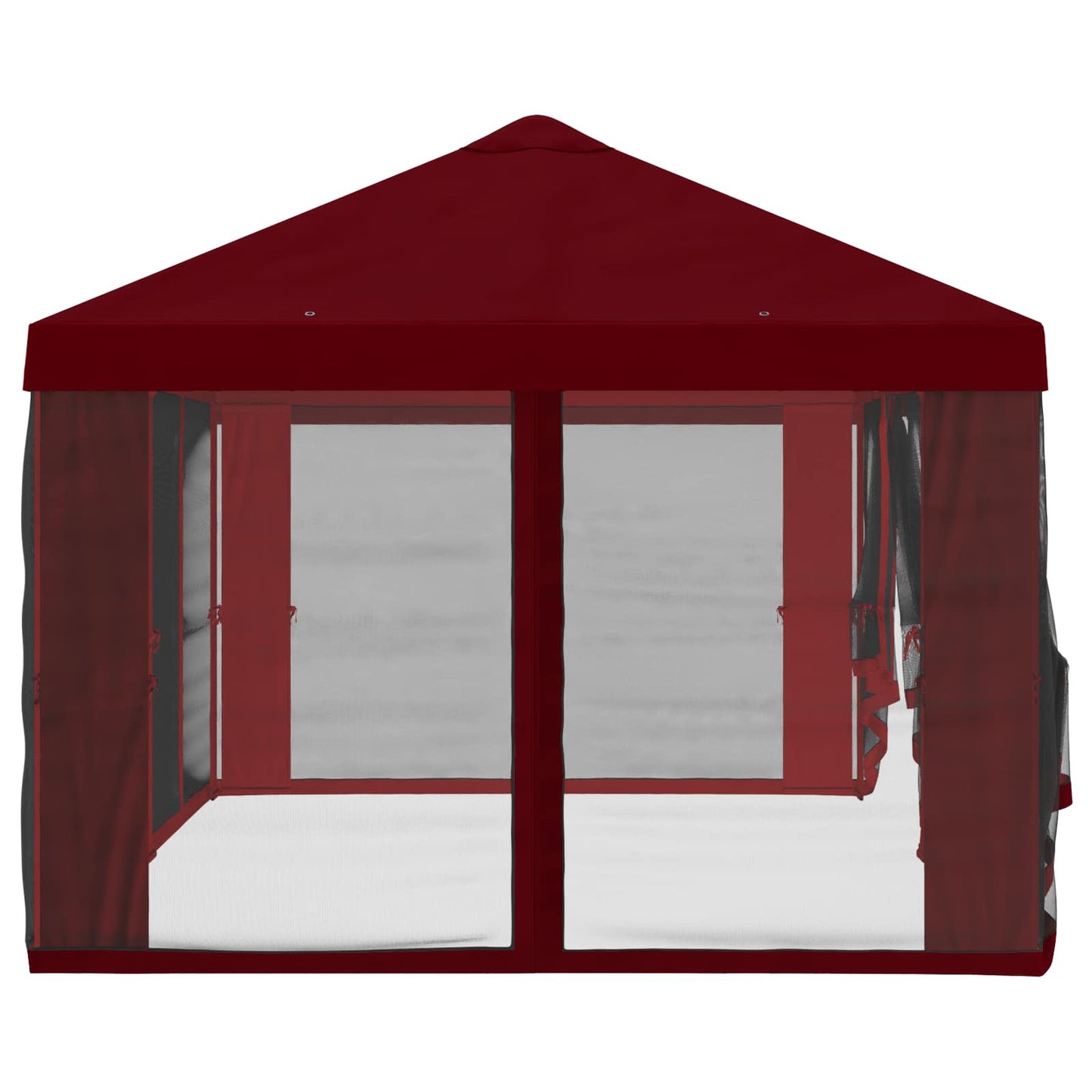 Gazebo Hoes met Zijwanden Bordeauxrood 600,5 x 300,5 cm is nu te koop bij PeponiXL, paradijselijk wonen!
