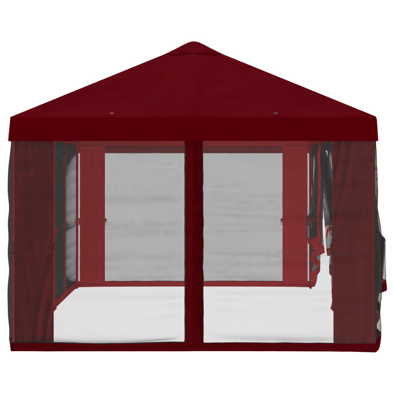Gazebo Hoes met Zijwanden Bordeauxrood 600,5 x 300,5 cm is nu te koop bij PeponiXL, paradijselijk wonen!