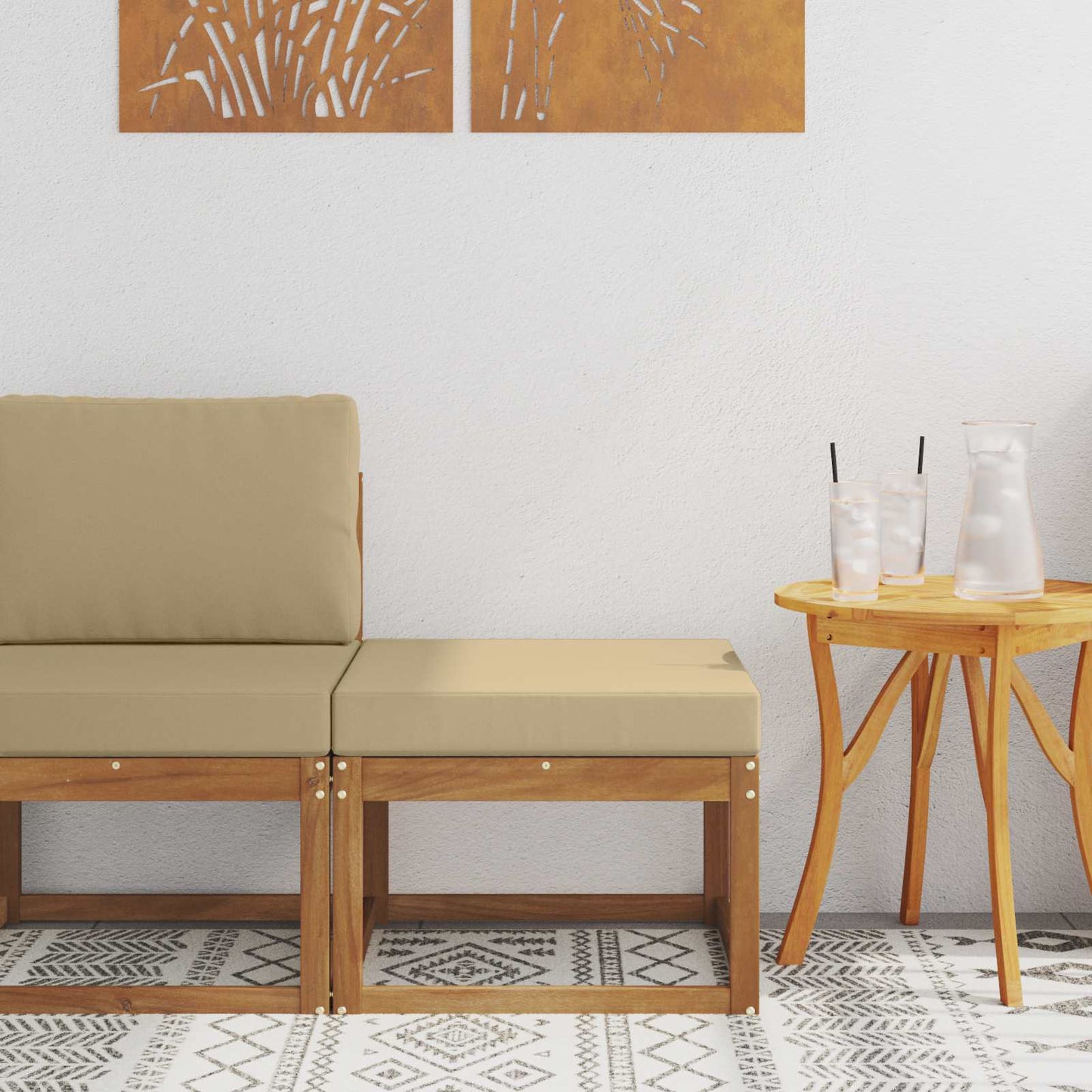 Buiten Voetenbank Massief Acaciahout Naturel is nu te koop bij PeponiXL, paradijselijk wonen!