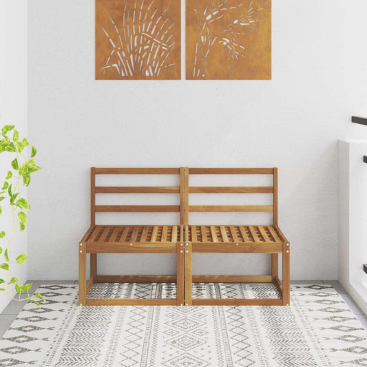2 Stuk Buiten Midden Sofa Massief Acaciahout Naturel is nu te koop bij PeponiXL, paradijselijk wonen!