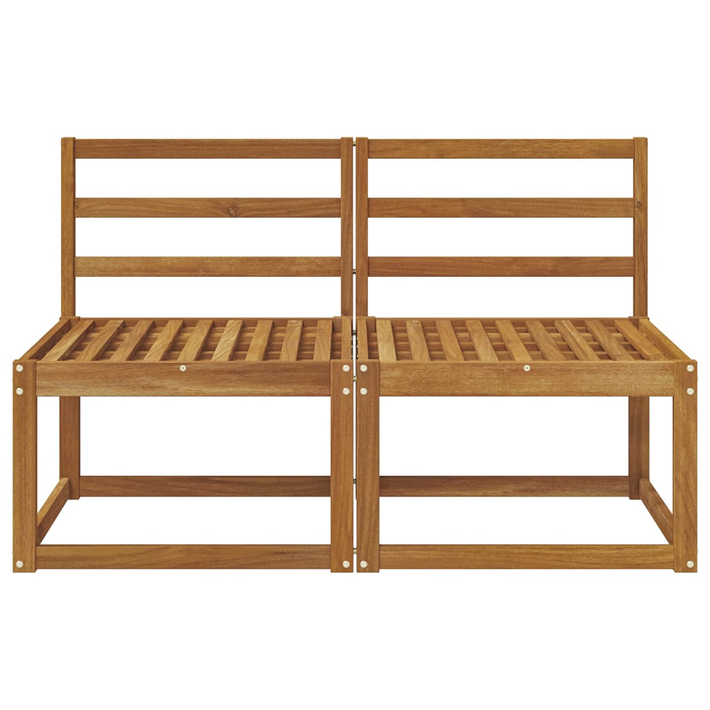 2 Stuk Buiten Midden Sofa Massief Acaciahout Naturel is nu te koop bij PeponiXL, paradijselijk wonen!