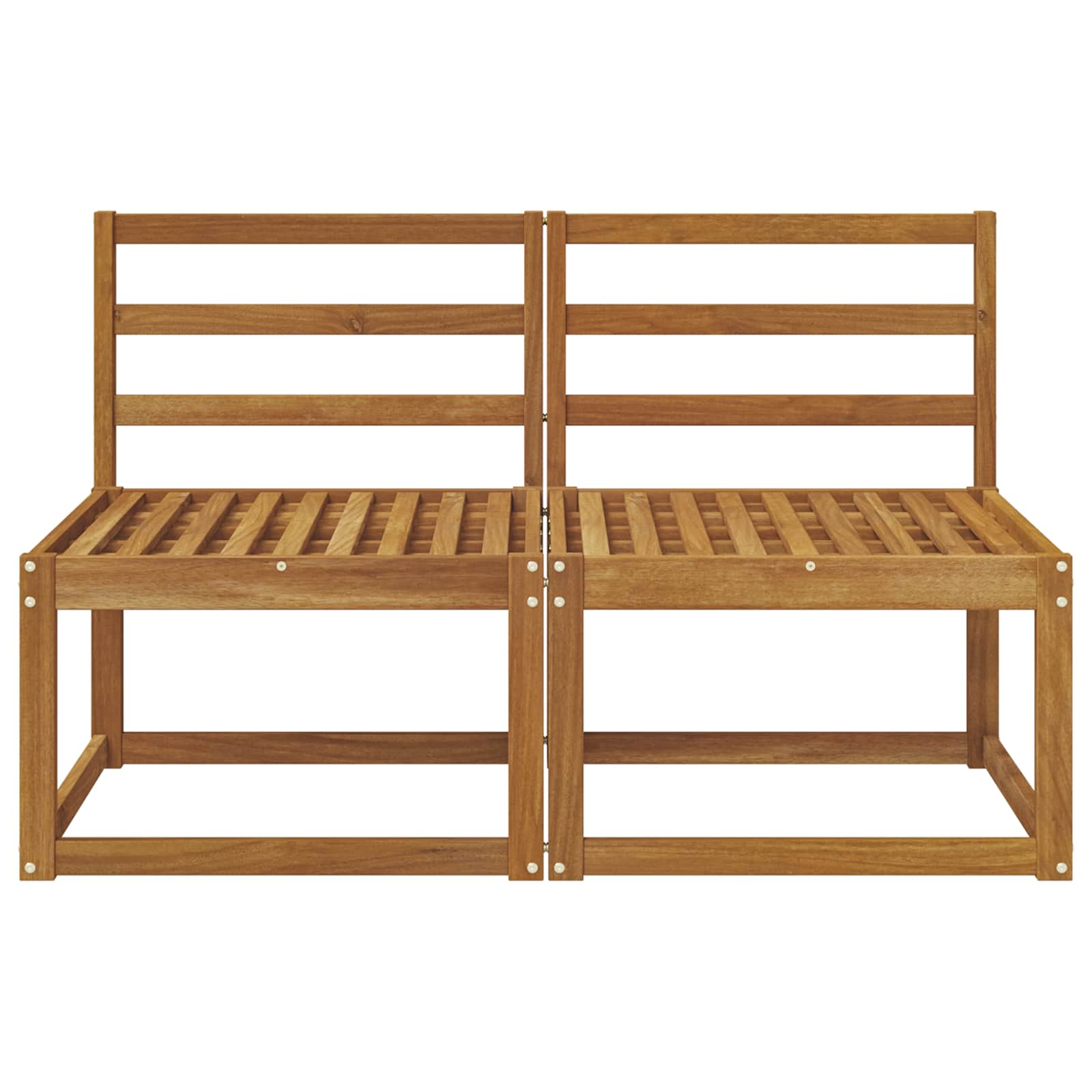 2 Stuk Buiten Midden Sofa Massief Acaciahout Naturel is nu te koop bij PeponiXL, paradijselijk wonen!