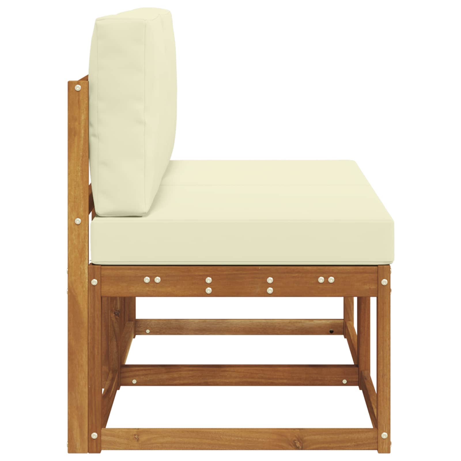 2 Stuk Buiten Midden Sofa Massief Acaciahout Naturel is nu te koop bij PeponiXL, paradijselijk wonen!