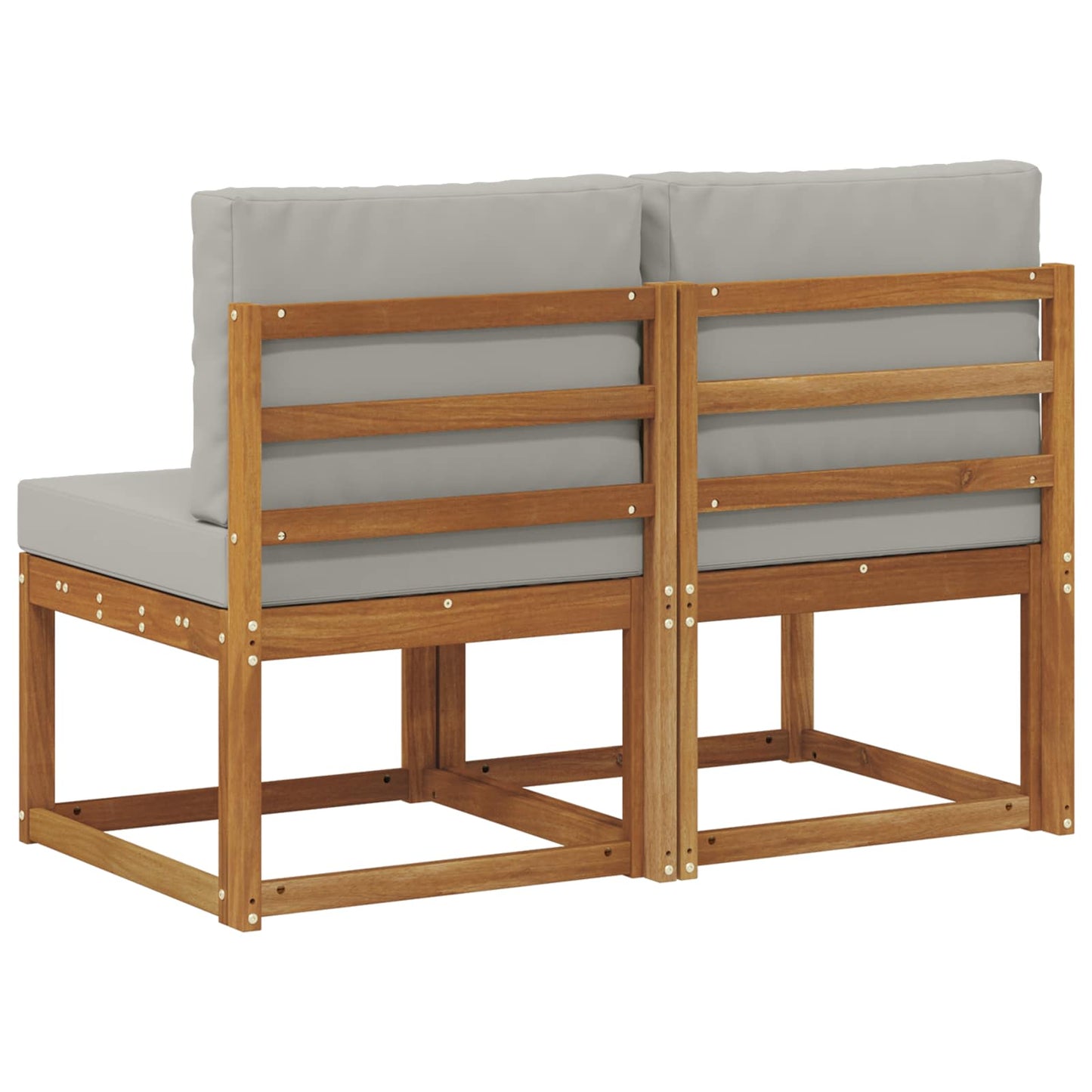 2 Stuk Buiten Midden Sofa Massief Acaciahout Naturel is nu te koop bij PeponiXL, paradijselijk wonen!