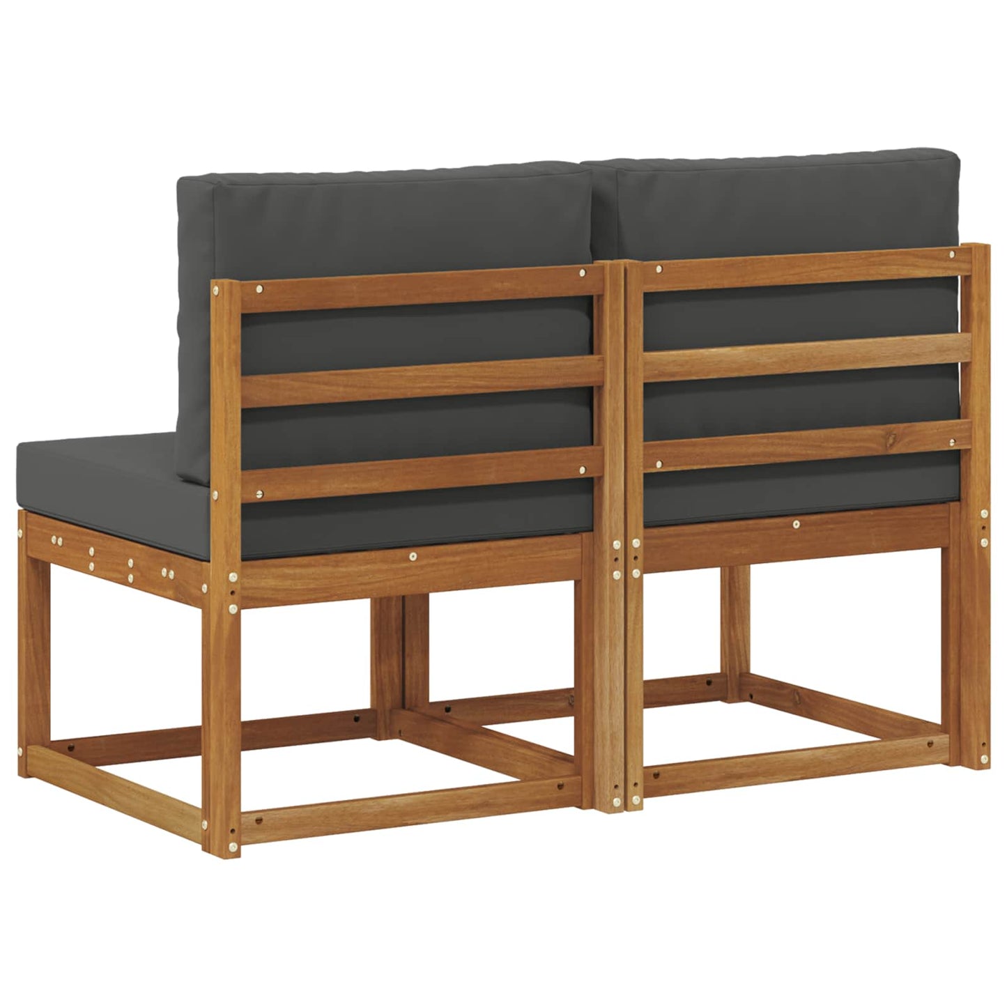 2 Stuk Buiten Midden Sofa Massief Acaciahout is nu te koop bij PeponiXL, paradijselijk wonen!