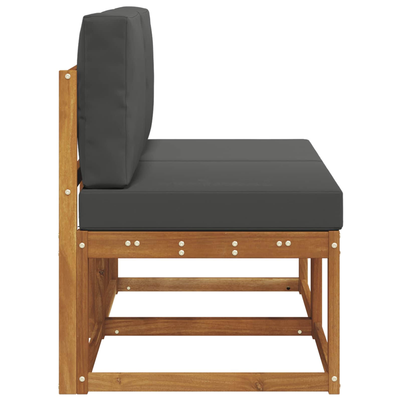 2 Stuk Buiten Midden Sofa Massief Acaciahout Naturel is nu te koop bij PeponiXL, paradijselijk wonen!