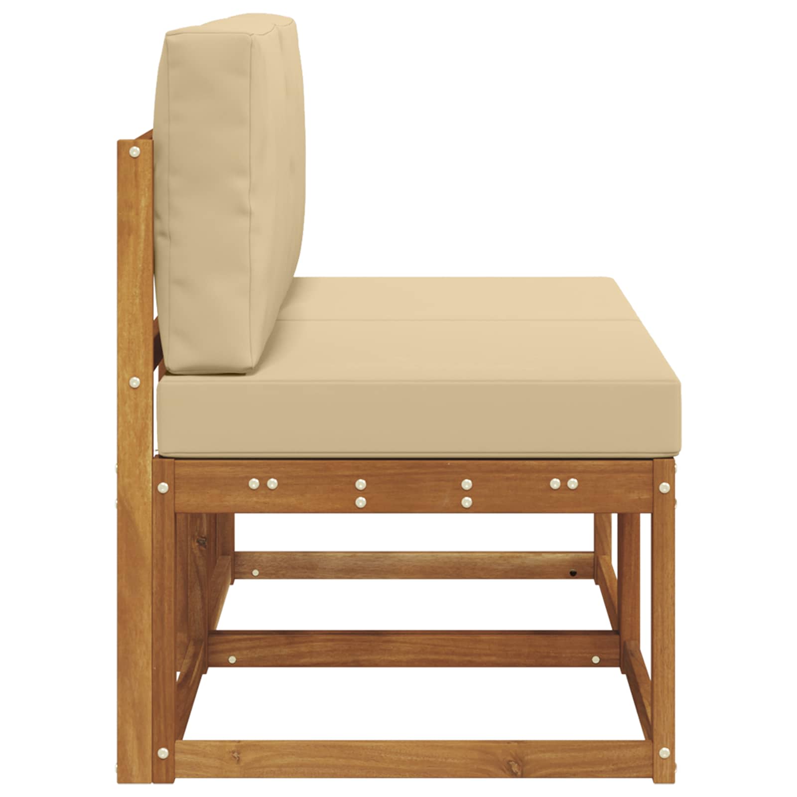 2 Stuk Buiten Midden Sofa Massief Acaciahout Naturel is nu te koop bij PeponiXL, paradijselijk wonen!