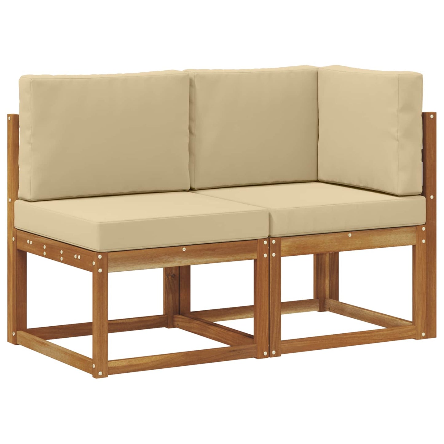 Outdoor Midden- en Hoeksalon 2 Stuk Natuurlijk en Beige is nu te koop bij PeponiXL, paradijselijk wonen!