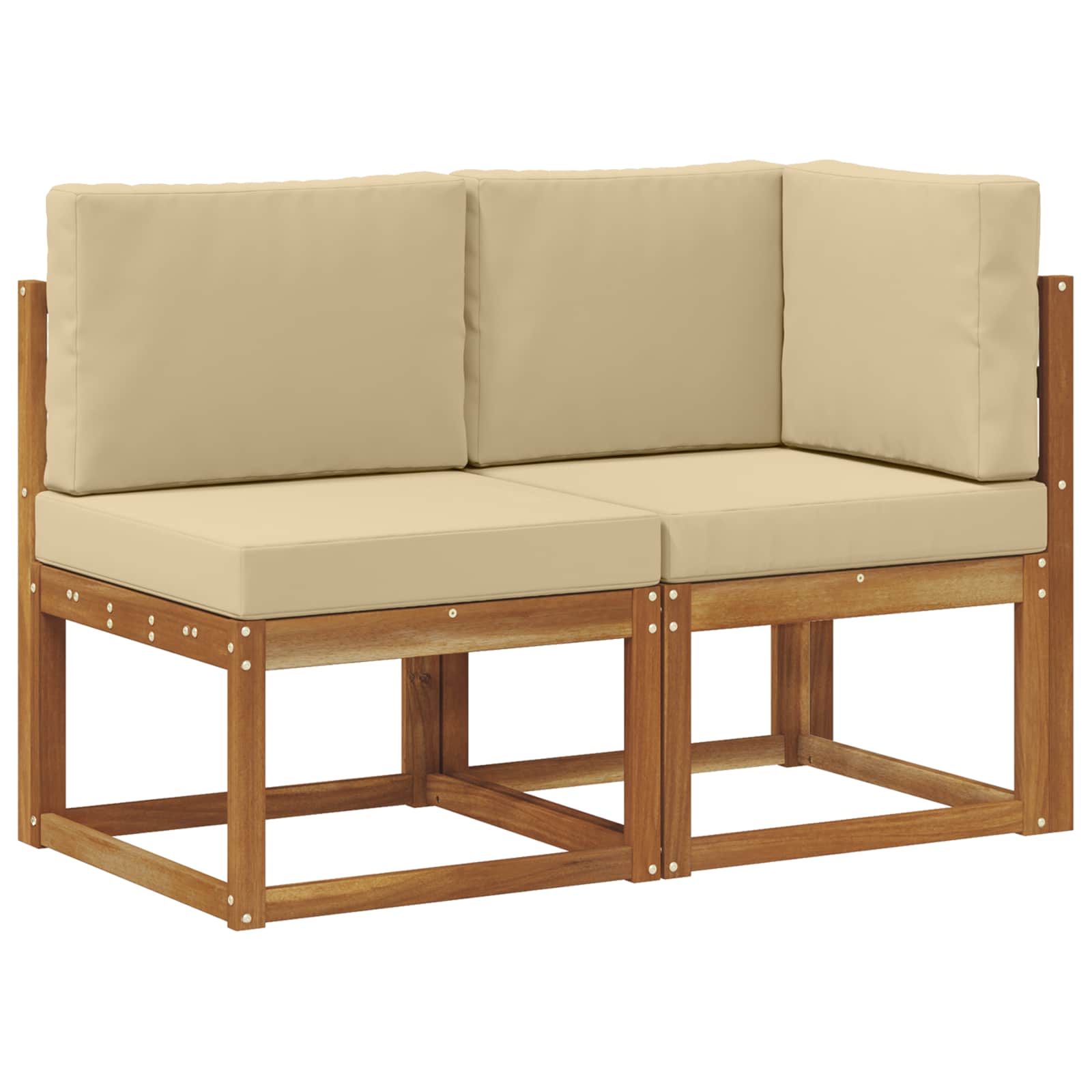 Outdoor Midden- en Hoeksalon 2 Stuk Natuurlijk en Beige is nu te koop bij PeponiXL, paradijselijk wonen!