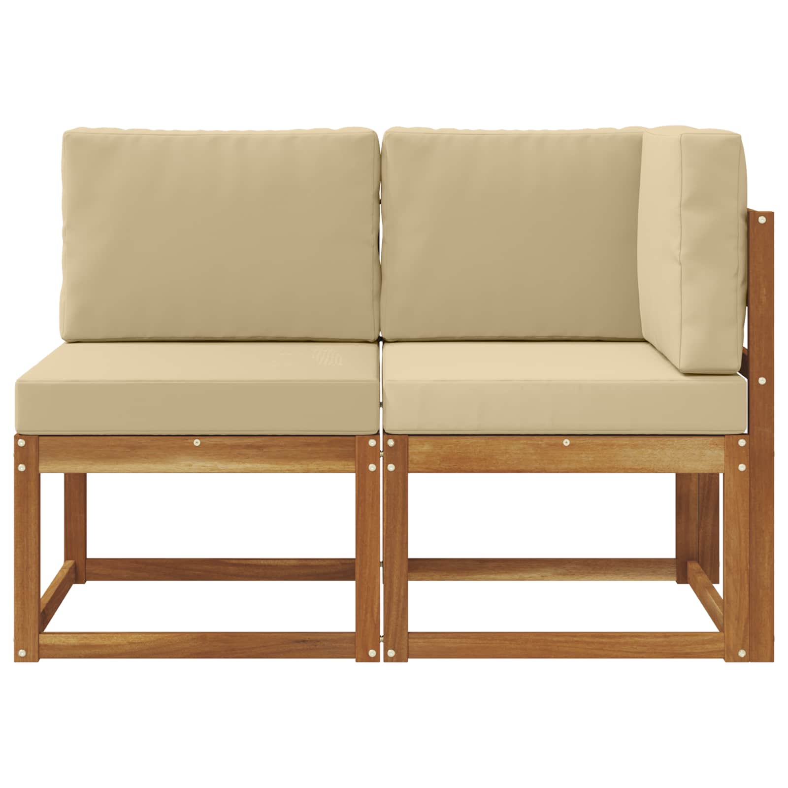 Outdoor Midden- en Hoeksalon 2 Stuk Natuurlijk en Beige is nu te koop bij PeponiXL, paradijselijk wonen!