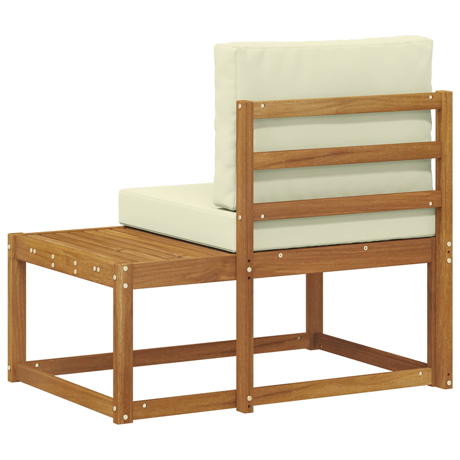 Buiten Eind Sofa Naturel 91 x 63 x 73 cm Massief Acaciahout is nu te koop bij PeponiXL, paradijselijk wonen!