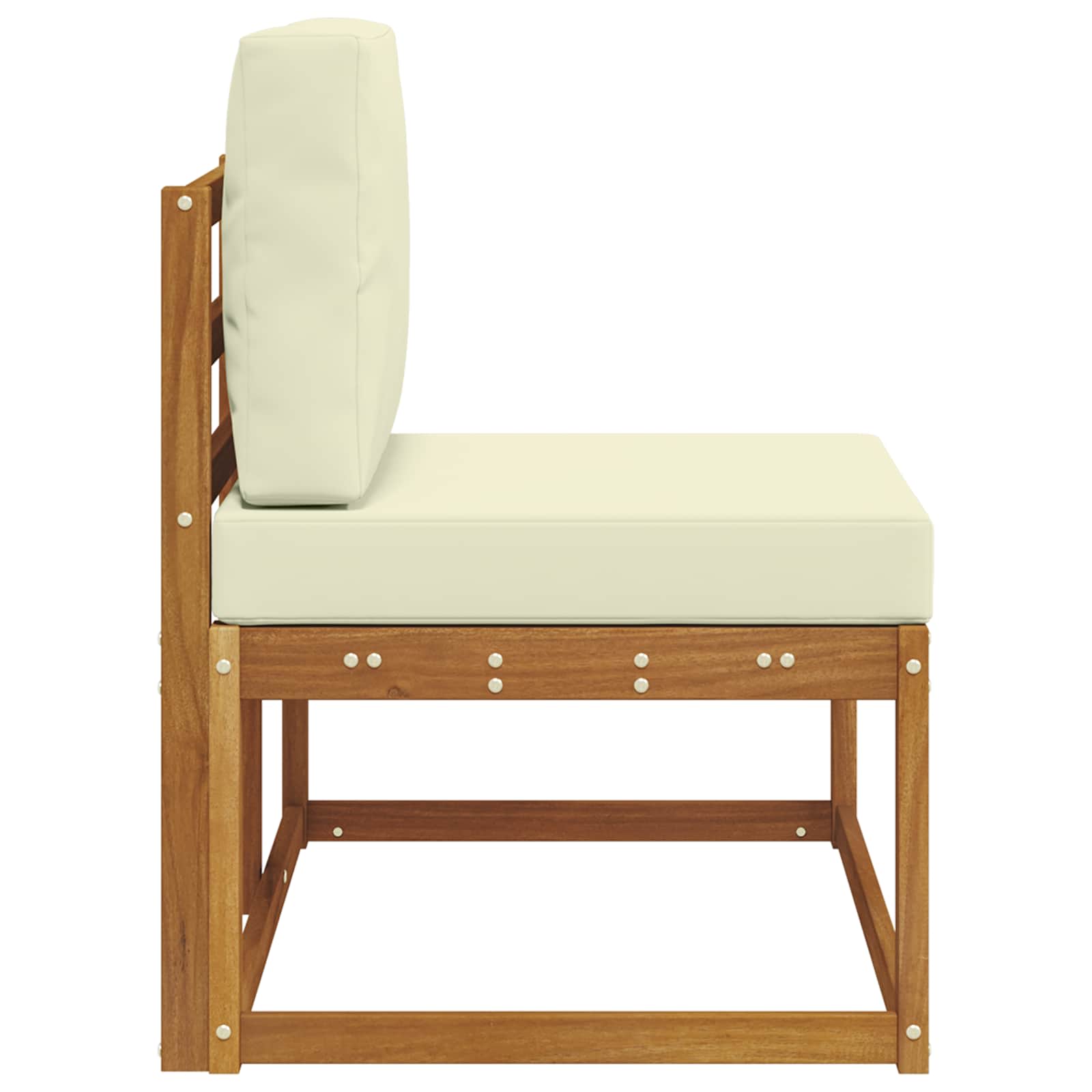 Buiten Eind Sofa Naturel 91 x 63 x 73 cm Massief Acaciahout is nu te koop bij PeponiXL, paradijselijk wonen!