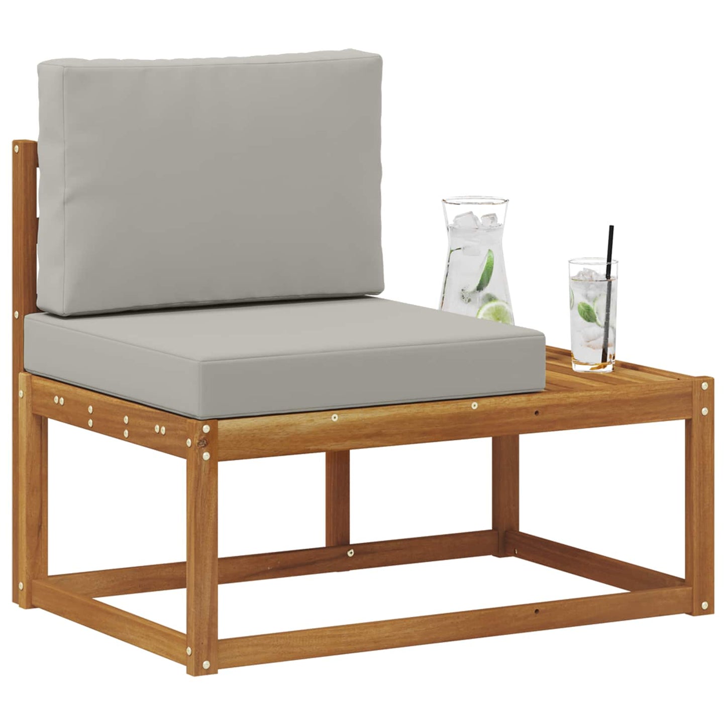 Buiten Eind Sofa Naturel 91 x 63 x 73 cm Massief Acaciahout is nu te koop bij PeponiXL, paradijselijk wonen!