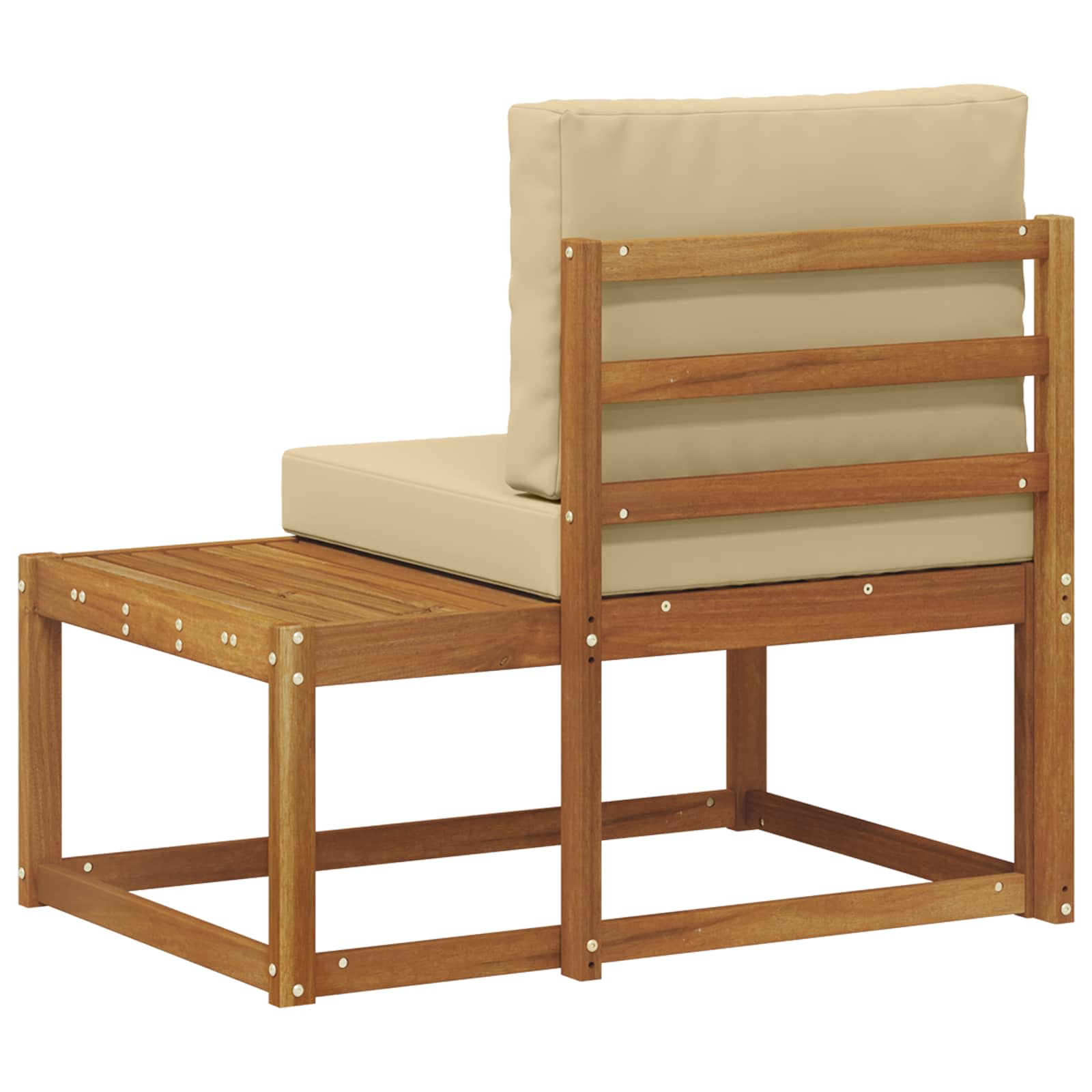 Buiten Eind Sofa Naturel 91 x 63 x 73 cm Massief Acaciahout is nu te koop bij PeponiXL, paradijselijk wonen!