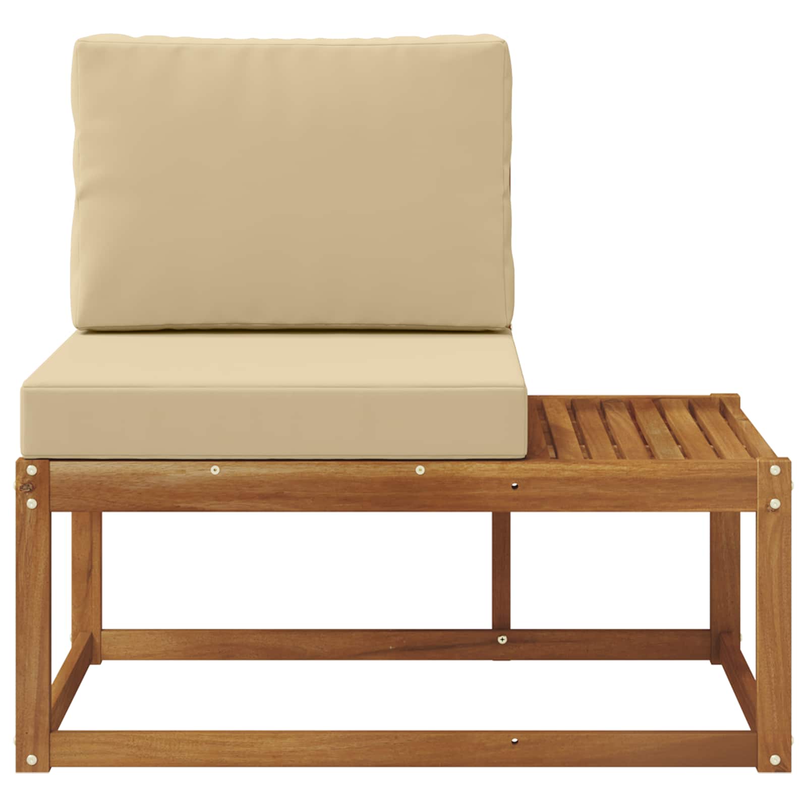 Buiten Eind Sofa Naturel 91 x 63 x 73 cm Massief Acaciahout is nu te koop bij PeponiXL, paradijselijk wonen!