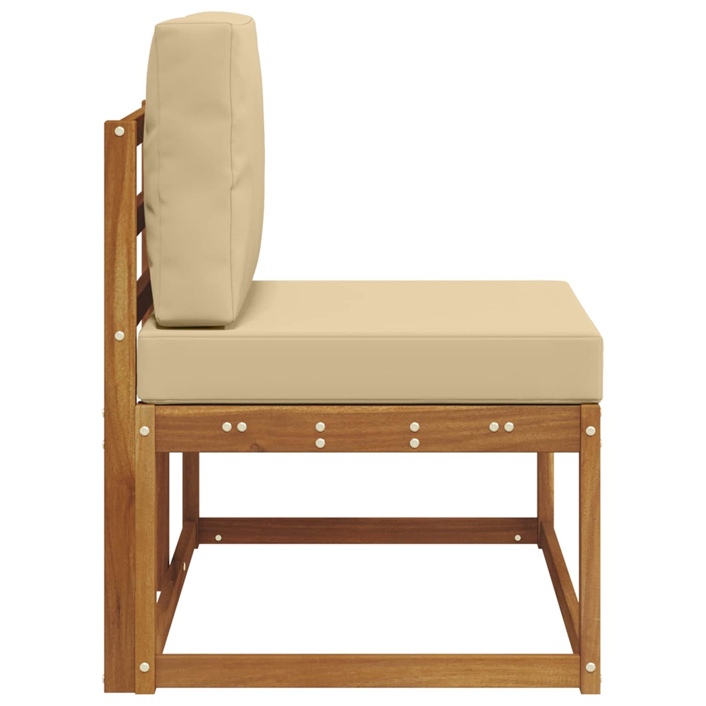 Buiten Eind Sofa Naturel 91 x 63 x 73 cm Massief Acaciahout is nu te koop bij PeponiXL, paradijselijk wonen!