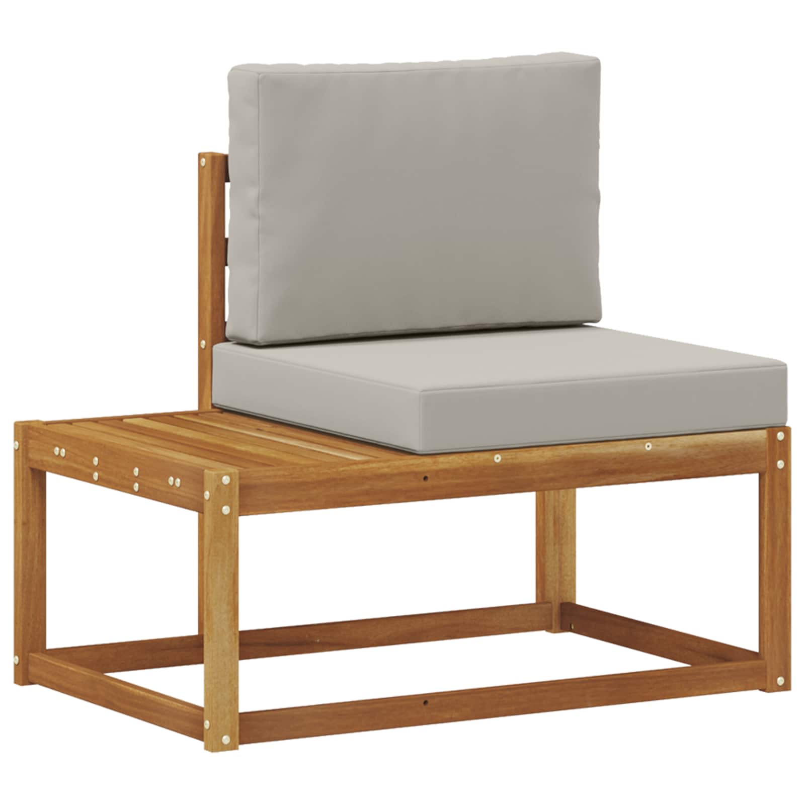 Buiten Eind Sofa met kussen 2 Stuk Natuurlijk en Lichtgrijs is nu te koop bij PeponiXL, paradijselijk wonen!