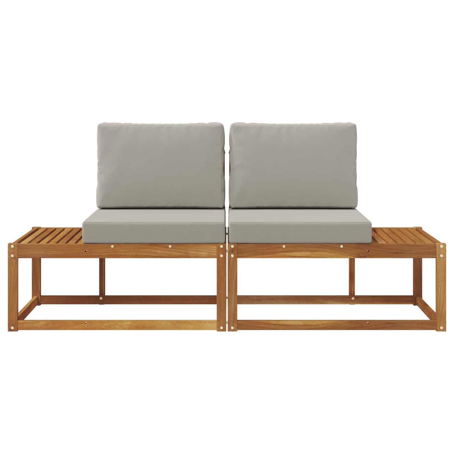 Buiten Eind Sofa met kussen 2 Stuk Natuurlijk en Lichtgrijs is nu te koop bij PeponiXL, paradijselijk wonen!
