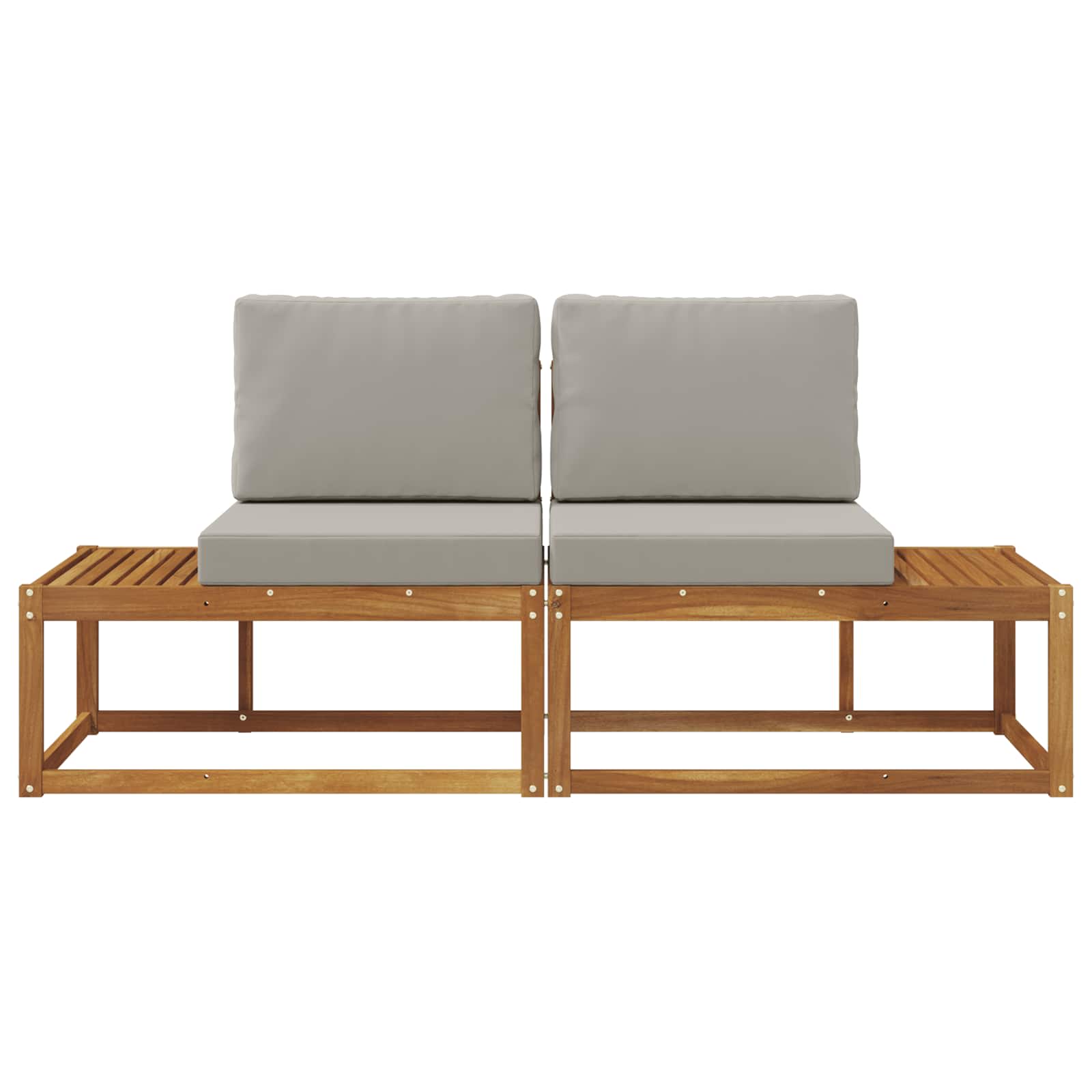 Buiten Eind Sofa met kussen 2 Stuk Natuurlijk en Lichtgrijs is nu te koop bij PeponiXL, paradijselijk wonen!
