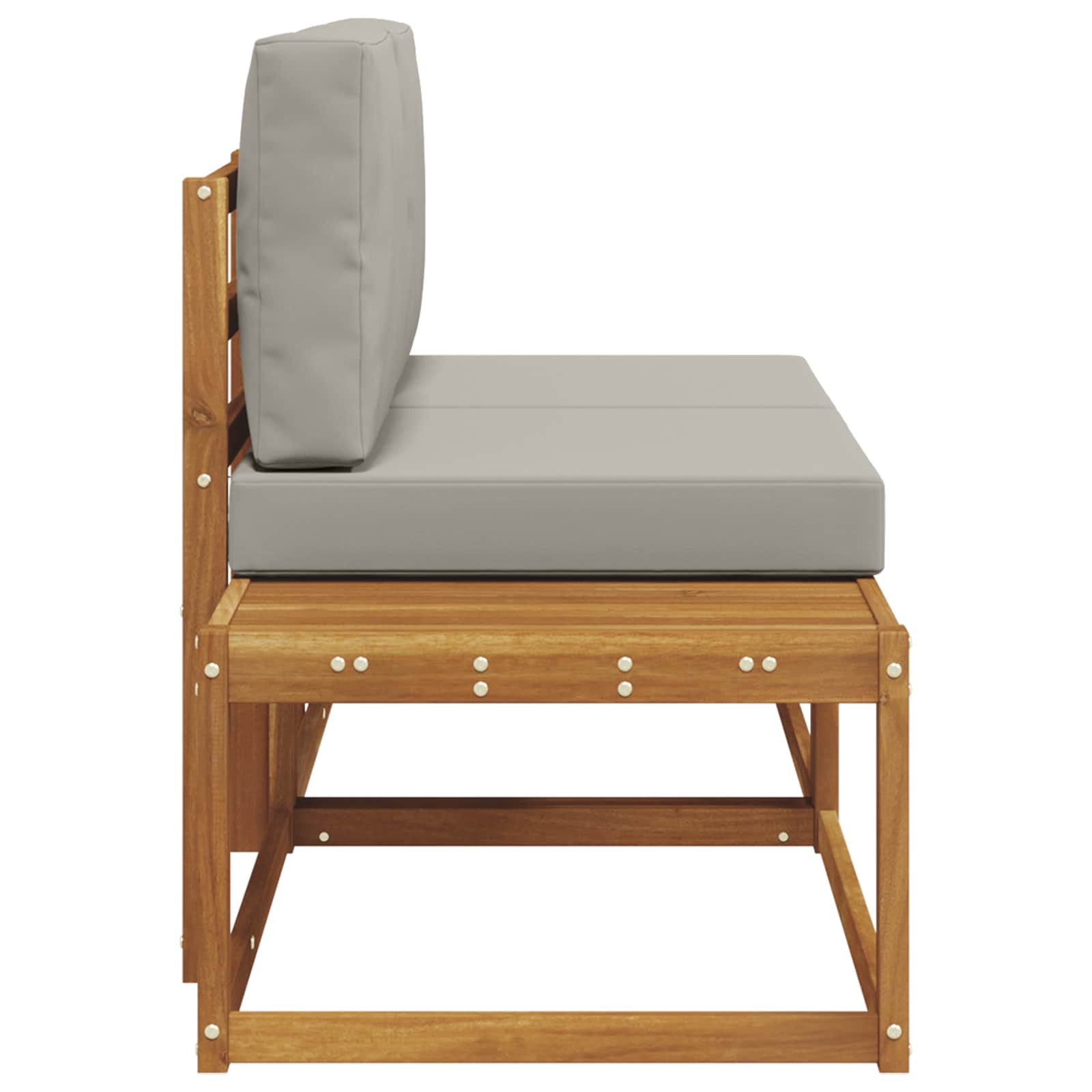 Buiten Eind Sofa met kussen 2 Stuk Natuurlijk en Lichtgrijs is nu te koop bij PeponiXL, paradijselijk wonen!