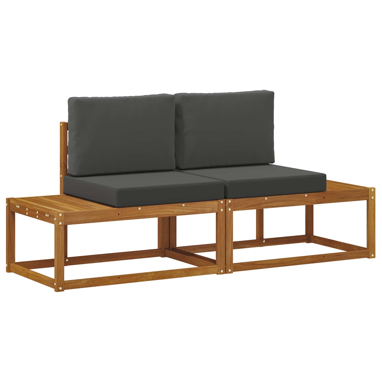 Buiten Eind Sofa met kussen 2 Stuk Natuurlijk en Antraciet is nu te koop bij PeponiXL, paradijselijk wonen!