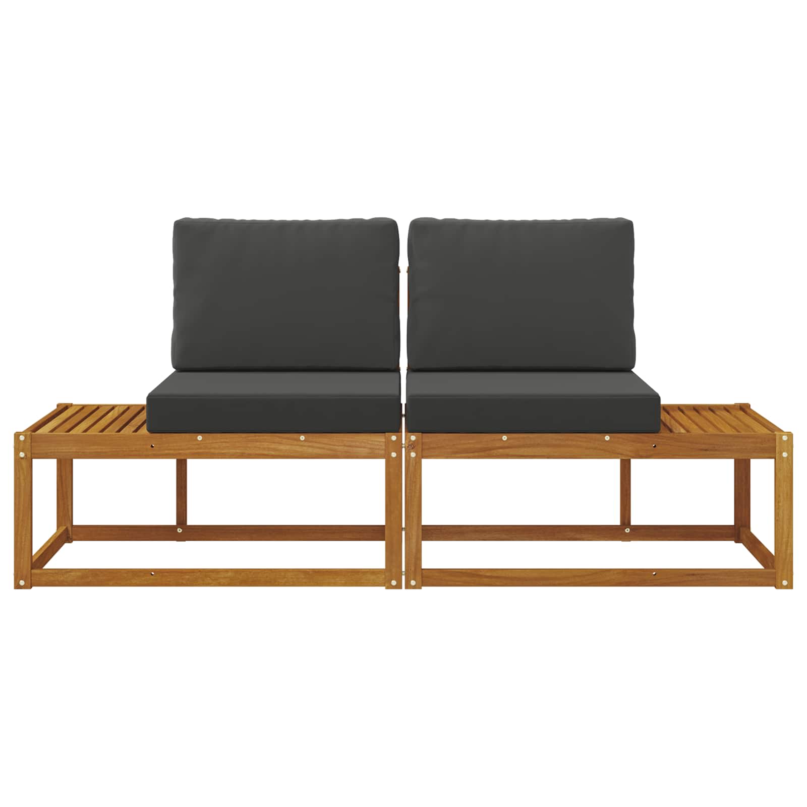 Buiten Eind Sofa met kussen 2 Stuk Natuurlijk en Antraciet is nu te koop bij PeponiXL, paradijselijk wonen!