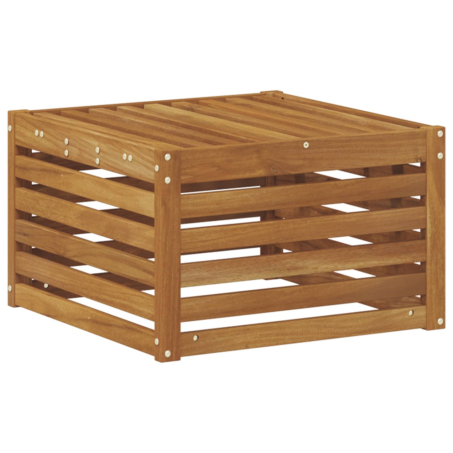 Buiten Voetenbank Massief Acaciahout Naturel 59 x 59 x 37 cm is nu te koop bij PeponiXL, paradijselijk wonen!