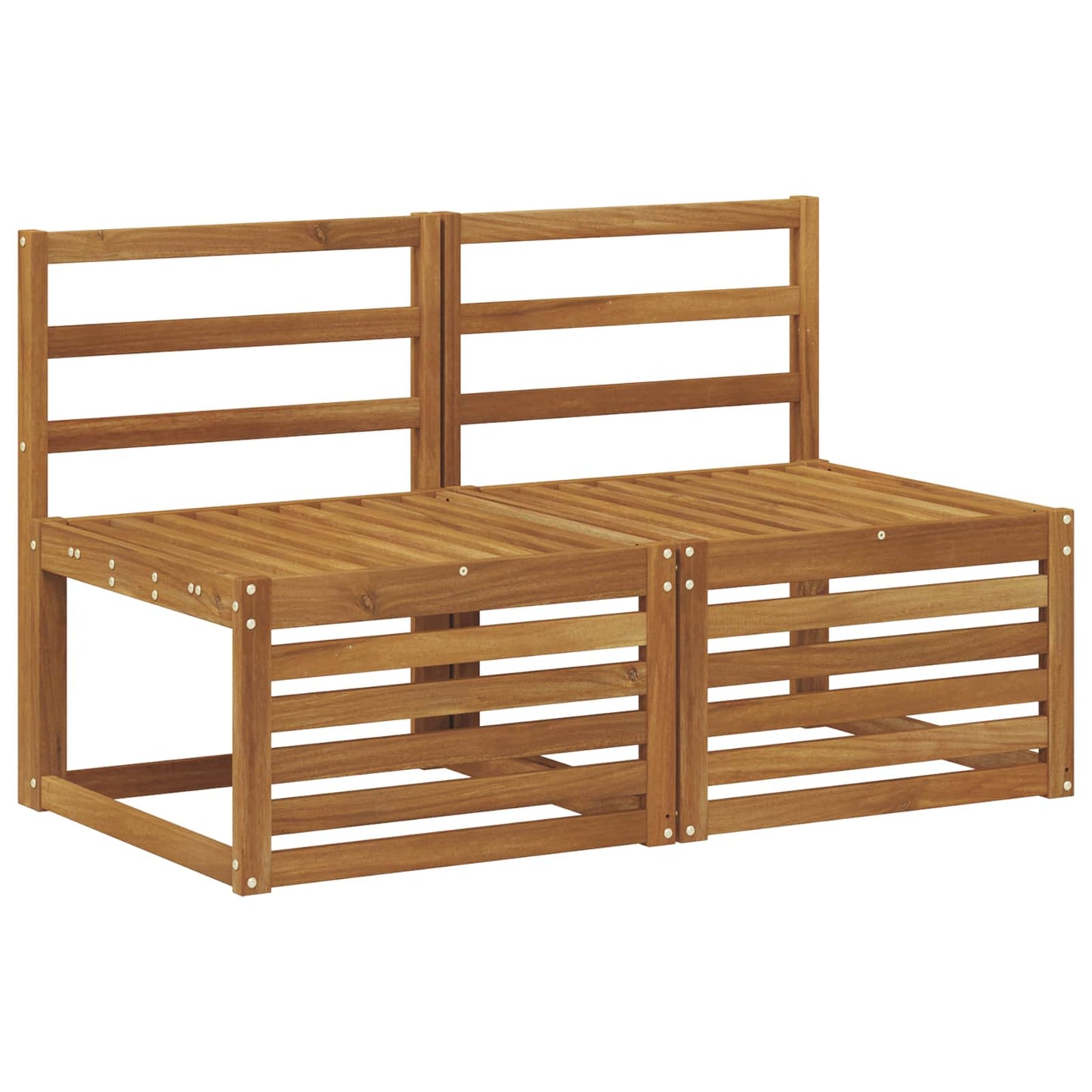 2 Stuk Buiten Midden Sofa Massief Acaciahout Naturel is nu te koop bij PeponiXL, paradijselijk wonen!