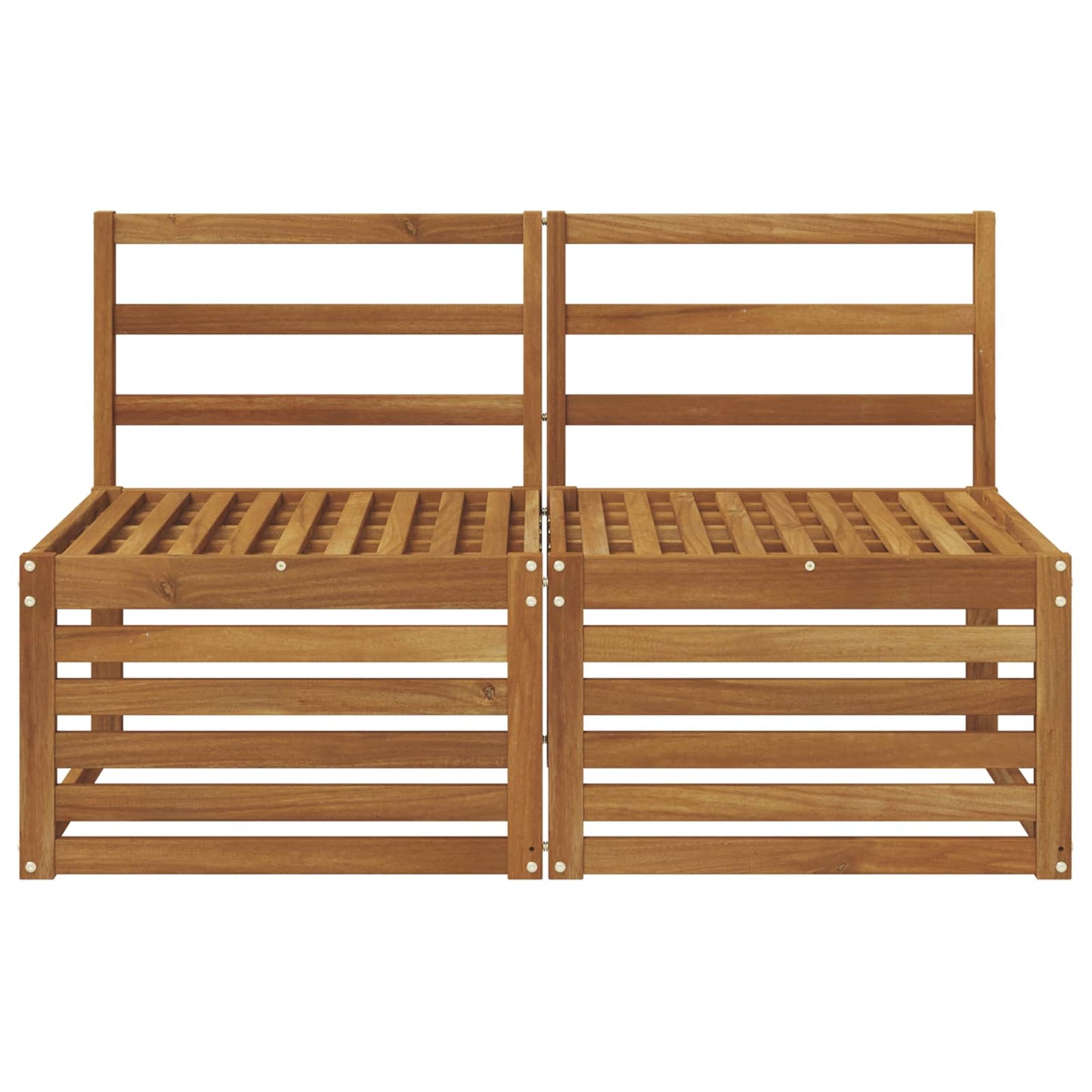 2 Stuk Buiten Midden Sofa Massief Acaciahout Naturel is nu te koop bij PeponiXL, paradijselijk wonen!