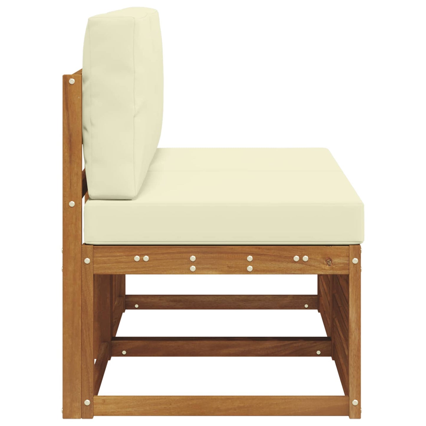 2 Stuk Buiten Midden Sofa Massief Acaciahout Naturel is nu te koop bij PeponiXL, paradijselijk wonen!