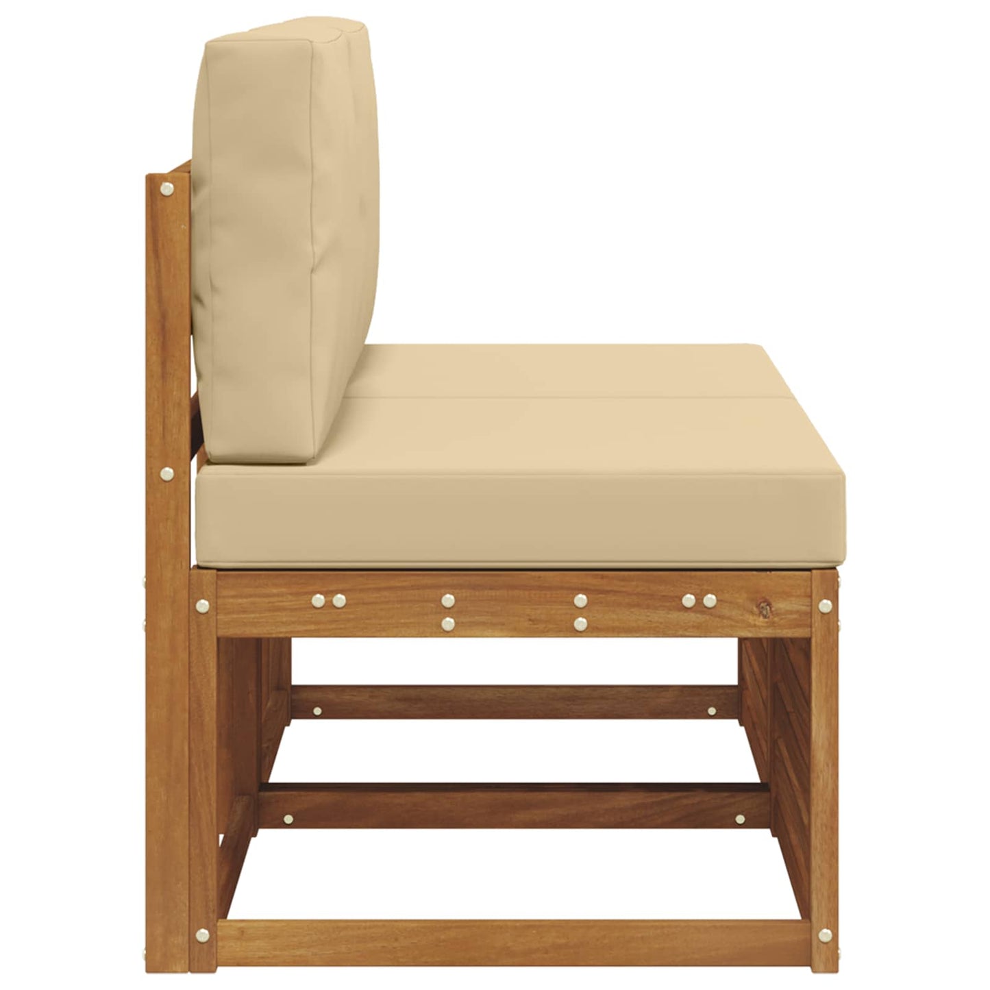 2 Stuk Buiten Midden Sofa Massief Acaciahout Naturel is nu te koop bij PeponiXL, paradijselijk wonen!