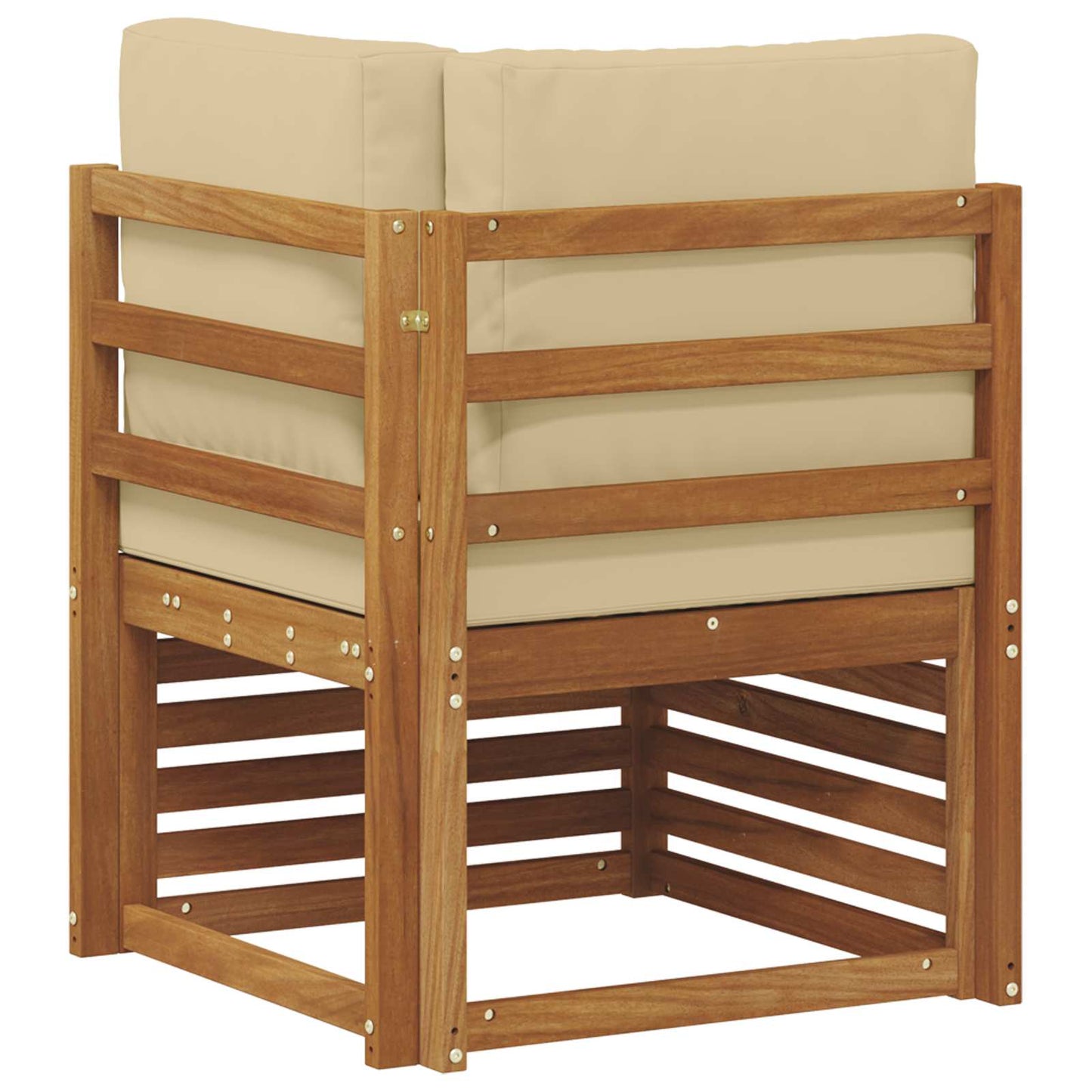 Buiten Hoek Sofa Massief Acaciahout Naturel is nu te koop bij PeponiXL, paradijselijk wonen!