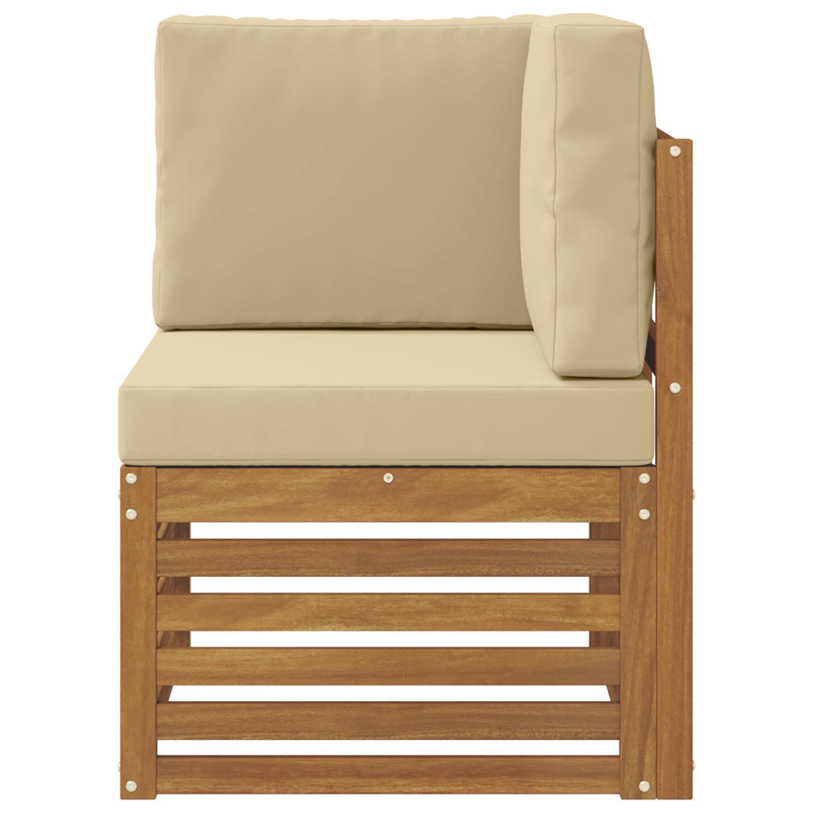 Buiten Hoek Sofa Massief Acaciahout Naturel is nu te koop bij PeponiXL, paradijselijk wonen!