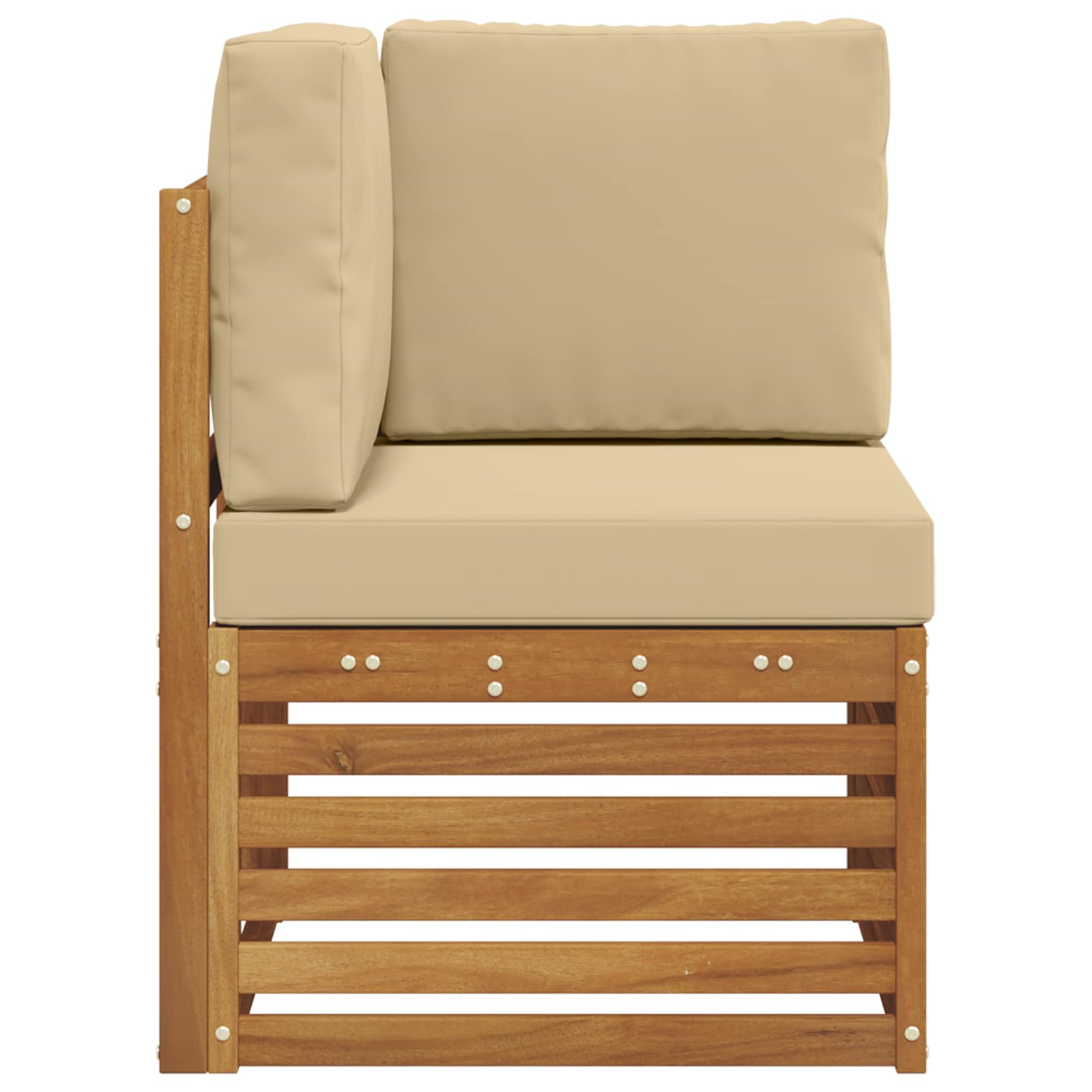 Buiten Hoek Sofa Massief Acaciahout Naturel is nu te koop bij PeponiXL, paradijselijk wonen!