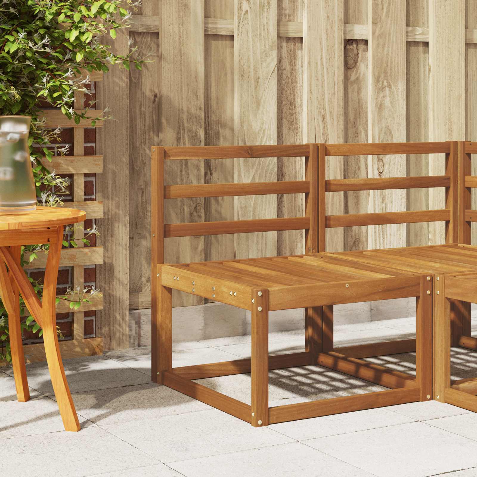 Rugleuning Bruin 59 x 4 x 73 cm Bewerkt hout is nu te koop bij PeponiXL, paradijselijk wonen!