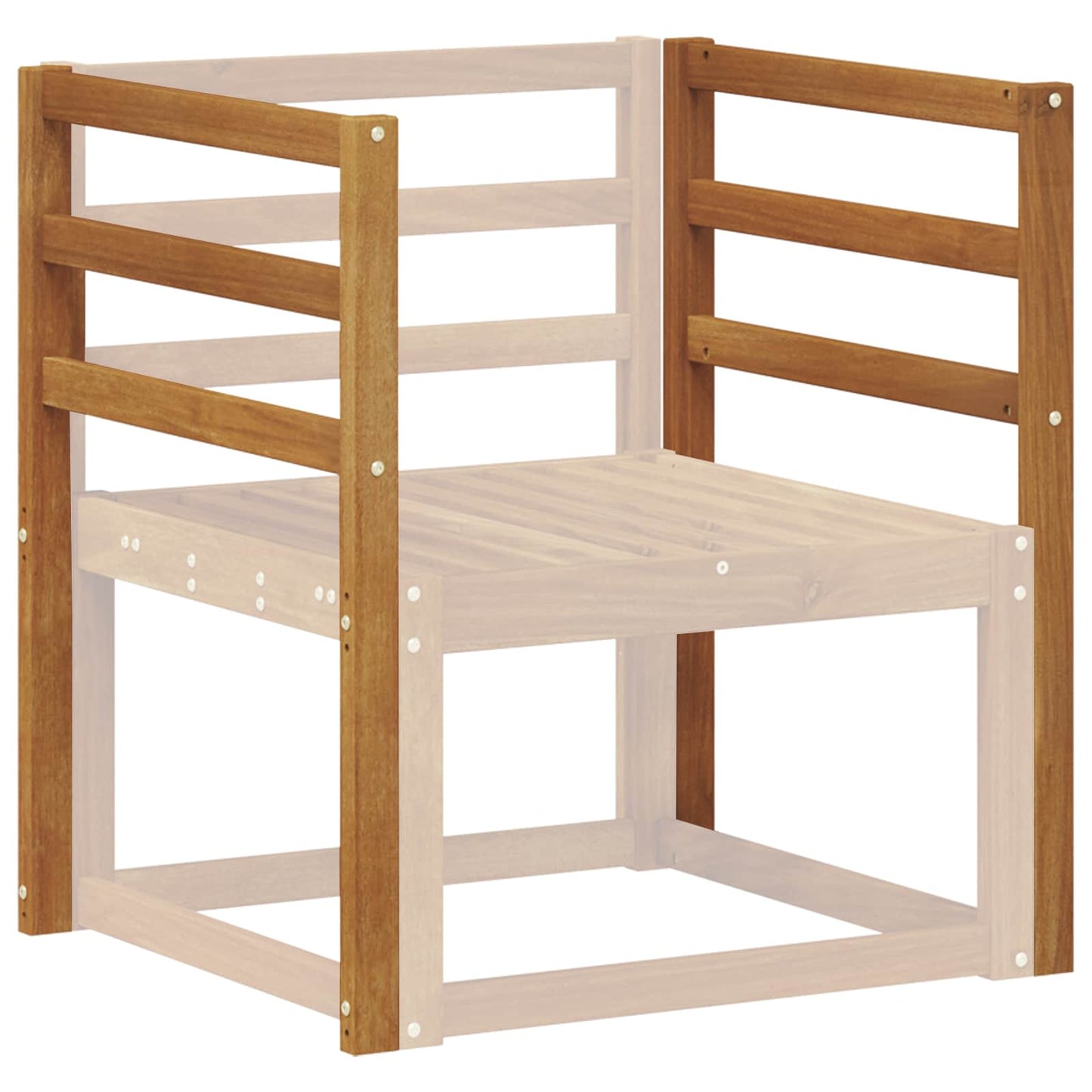 Armleuning 2 pcs Naturel 59 x 4 x 73 cm Massief Acaciahout is nu te koop bij PeponiXL, paradijselijk wonen!