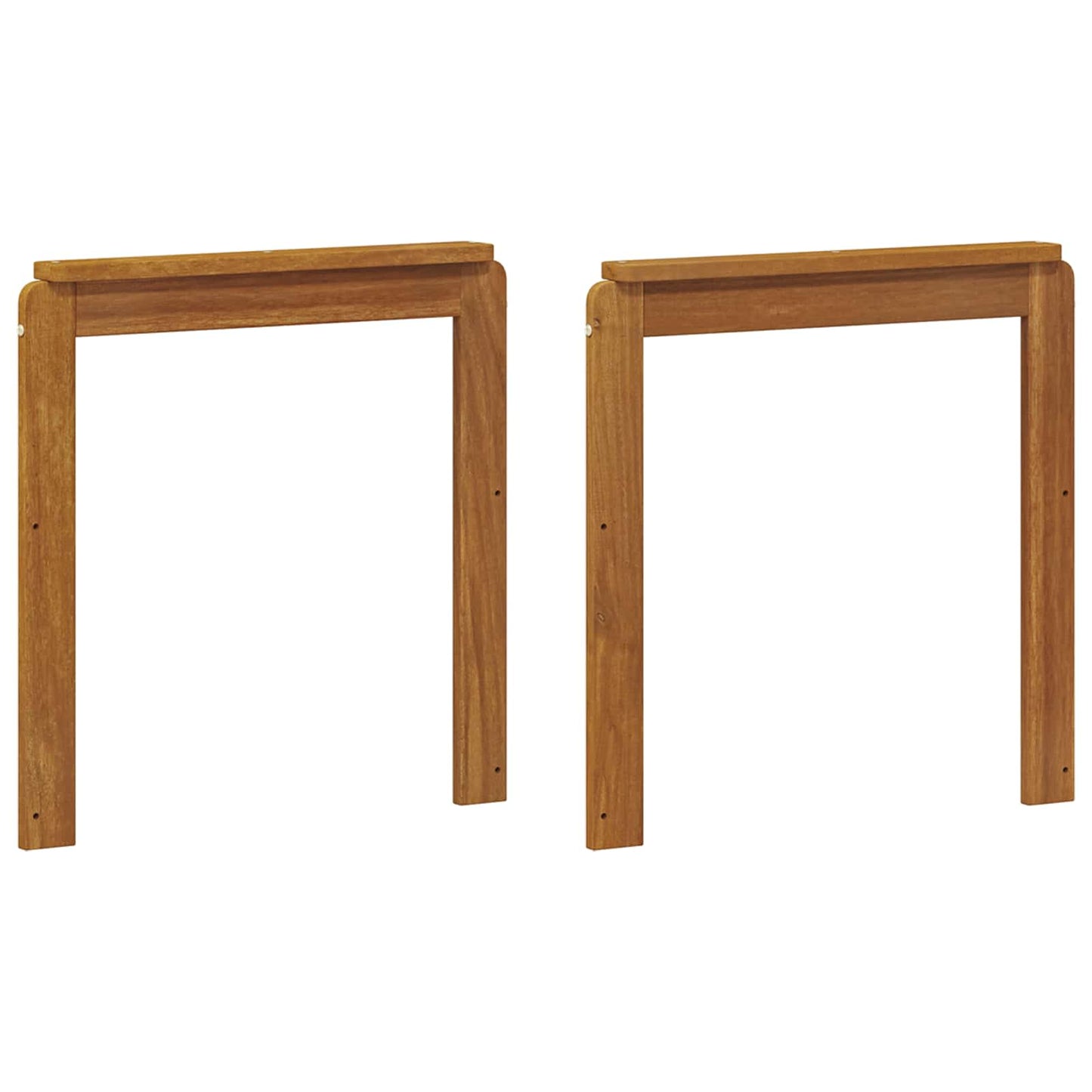 Armleuningen 2 pcs Bruin 59 x 6 x 61 cm Bewerkt hout is nu te koop bij PeponiXL, paradijselijk wonen!