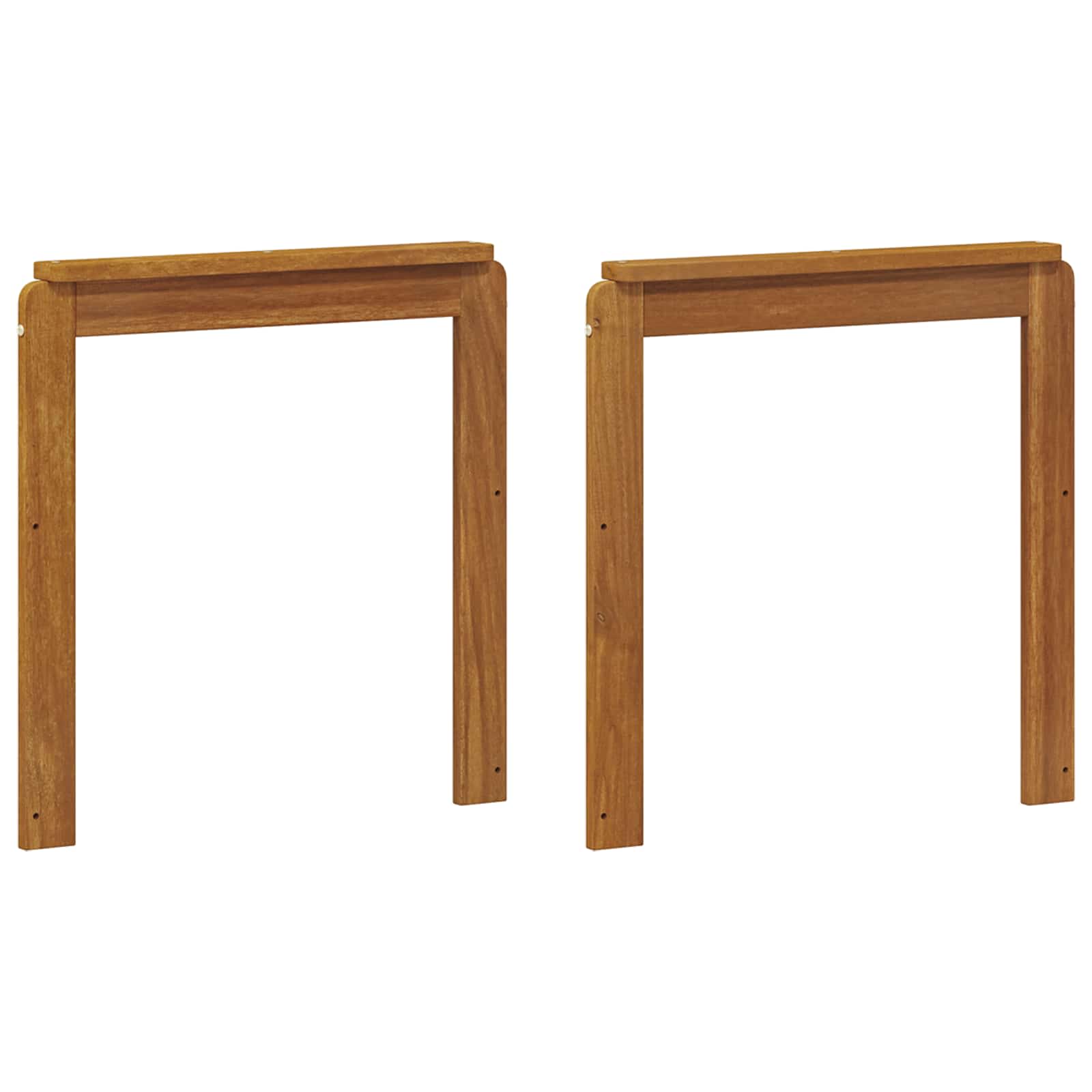 Armleuningen 2 pcs Bruin 59 x 6 x 61 cm Bewerkt hout is nu te koop bij PeponiXL, paradijselijk wonen!