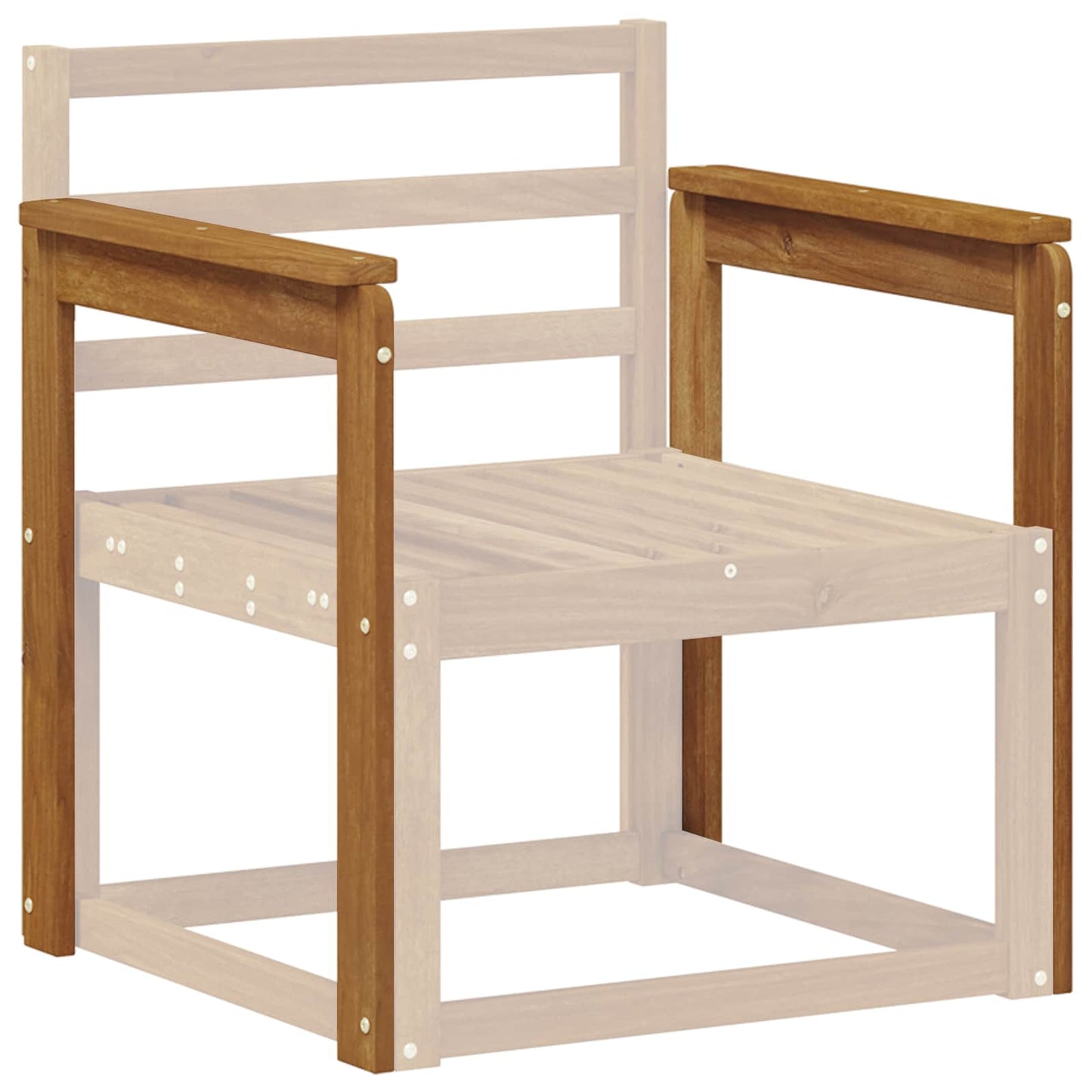 Armleuningen 2 pcs Bruin 59 x 6 x 61 cm Bewerkt hout is nu te koop bij PeponiXL, paradijselijk wonen!