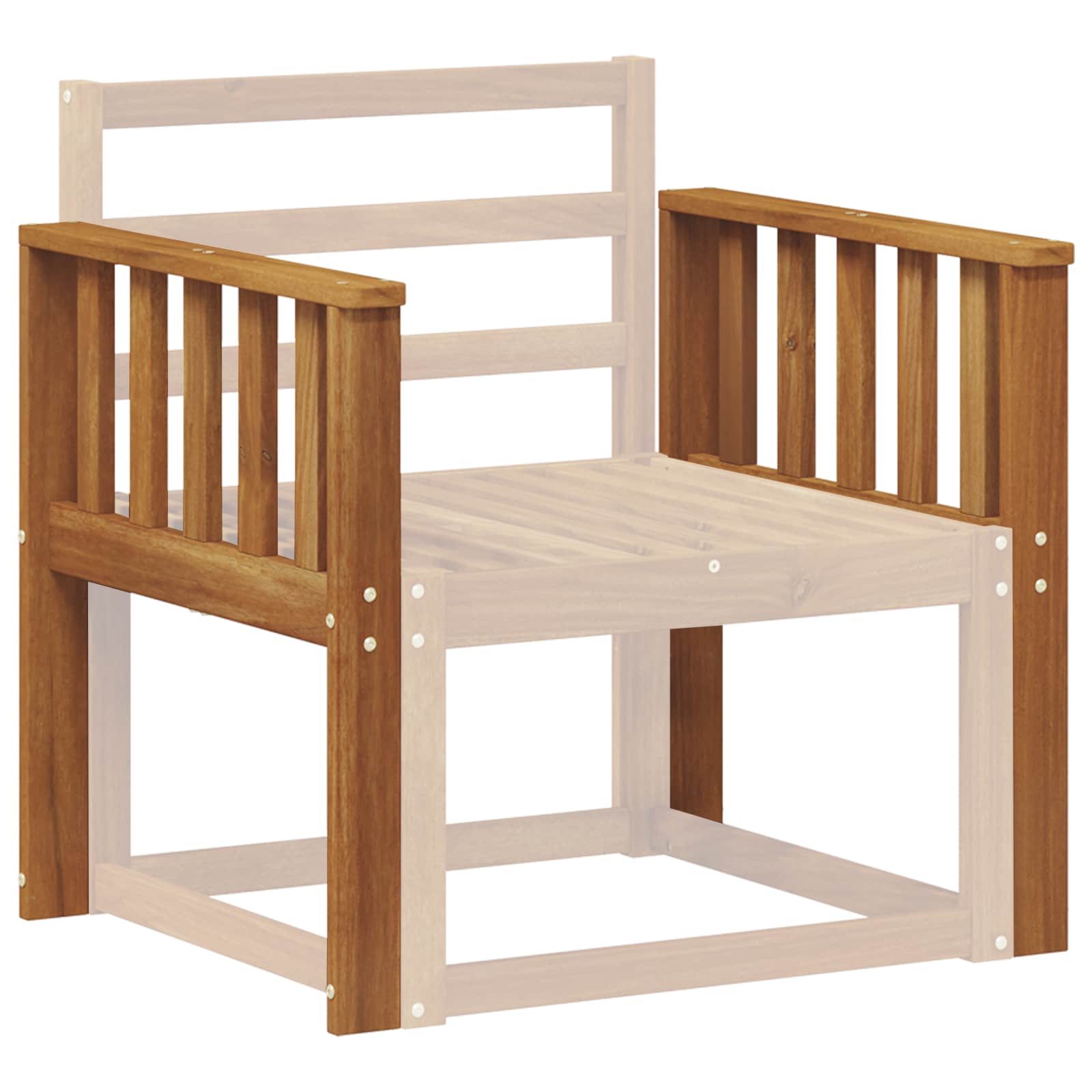 Armleuningen 2 pcs Bruin 60 x 6 x 61 cm Bewerkt hout is nu te koop bij PeponiXL, paradijselijk wonen!