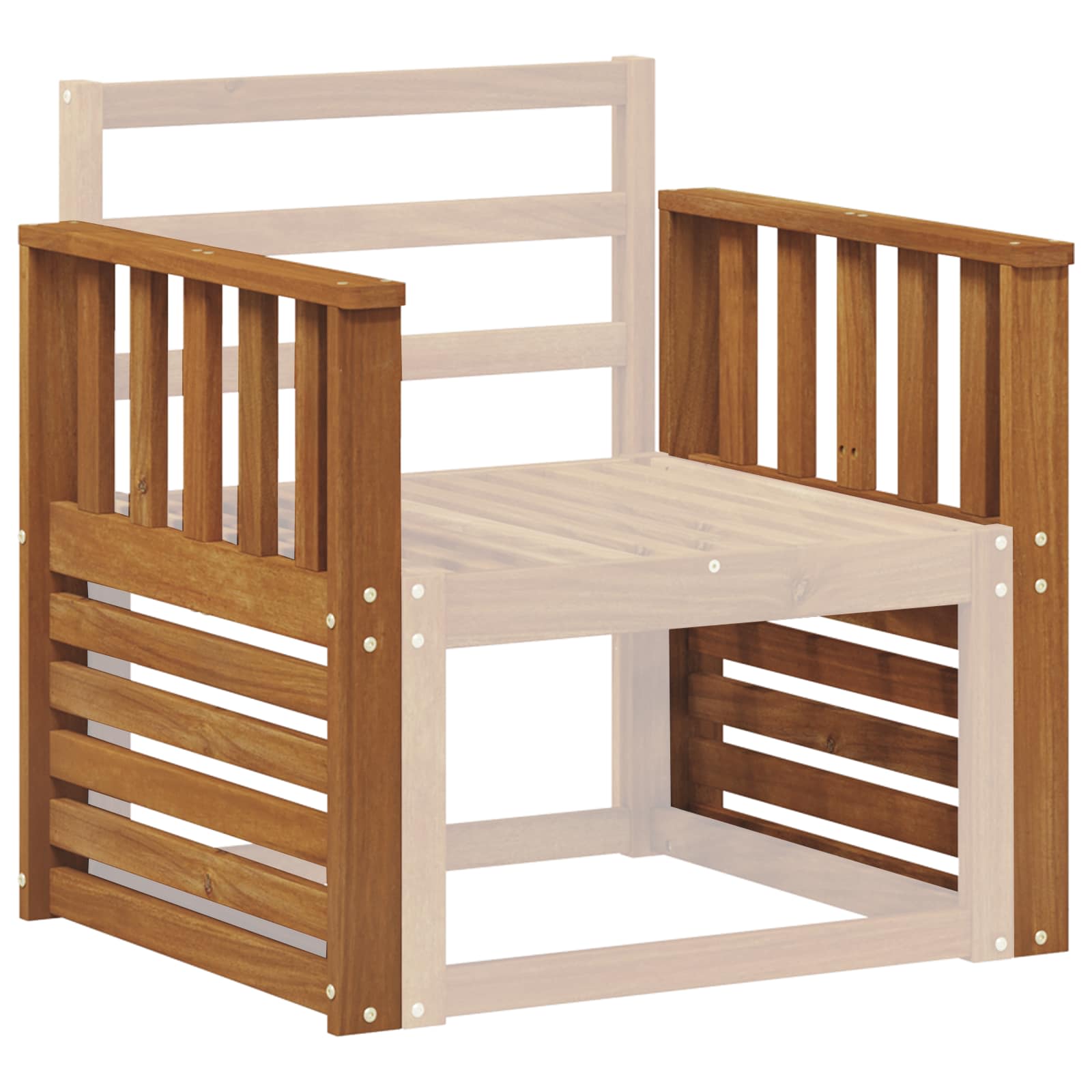 Armleuningen 2 pcs Bruin 60 x 6 x 61 cm Bewerkt hout is nu te koop bij PeponiXL, paradijselijk wonen!