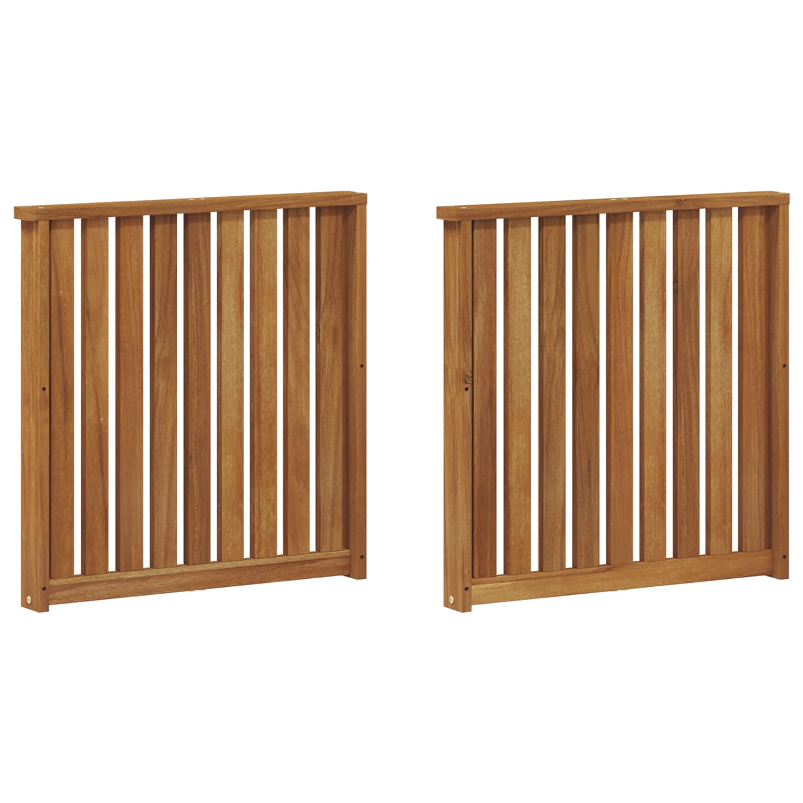 Armleuningen 2 pcs Bruin 60 x 6 x 61 cm Bewerkt hout is nu te koop bij PeponiXL, paradijselijk wonen!